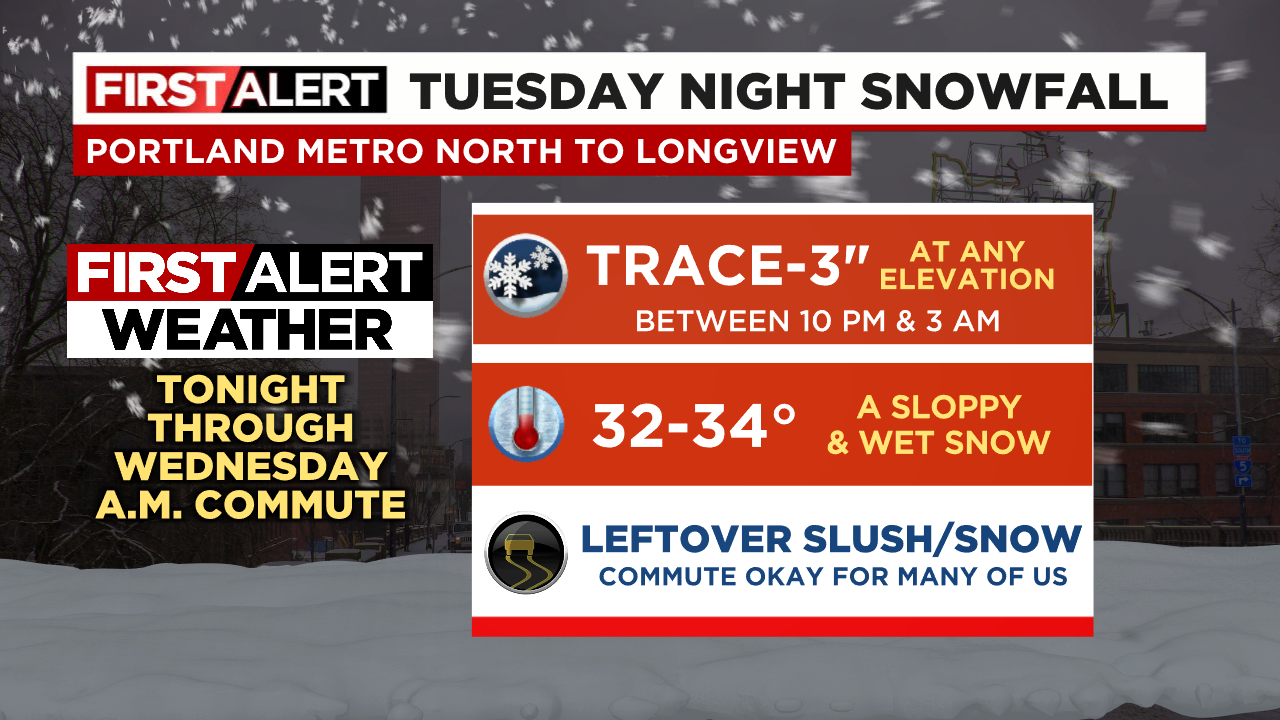 First Alert Weather Night includes some lowland snow plus Cascade blizzard