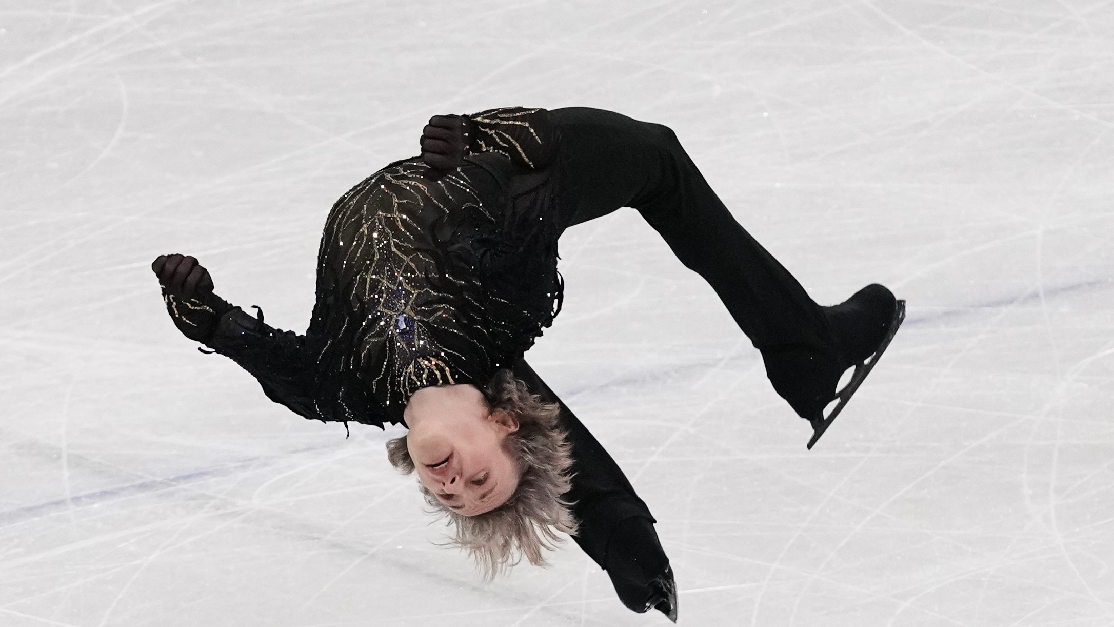 US skating star Ilia Malinin shockingly falls twice in disastrous free skate  at Winter Olympics