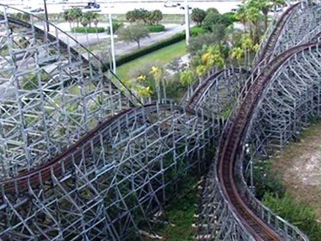 South Florida roller coaster being dismantled