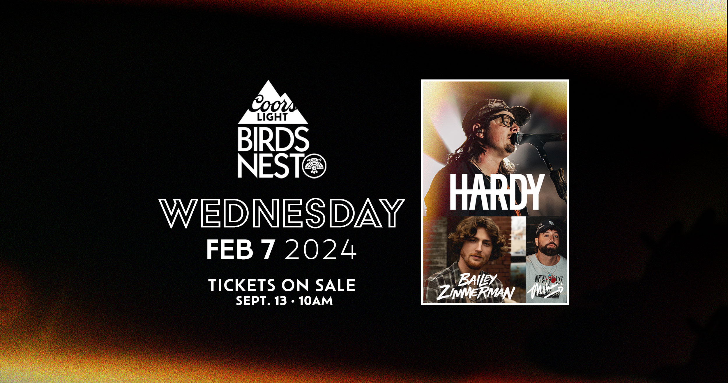 HARDY AND BAILEY ZIMMERMAN TO HEADLINE OPENING NIGHT OF 2024 COORS LIGHT  BIRDS NEST – WEDNESDAY, FEBRUARY 7 – Official Website of the WM Phoenix Open