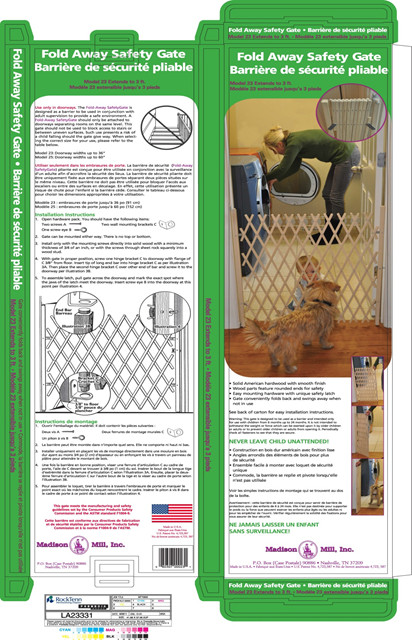 fold away safety gate