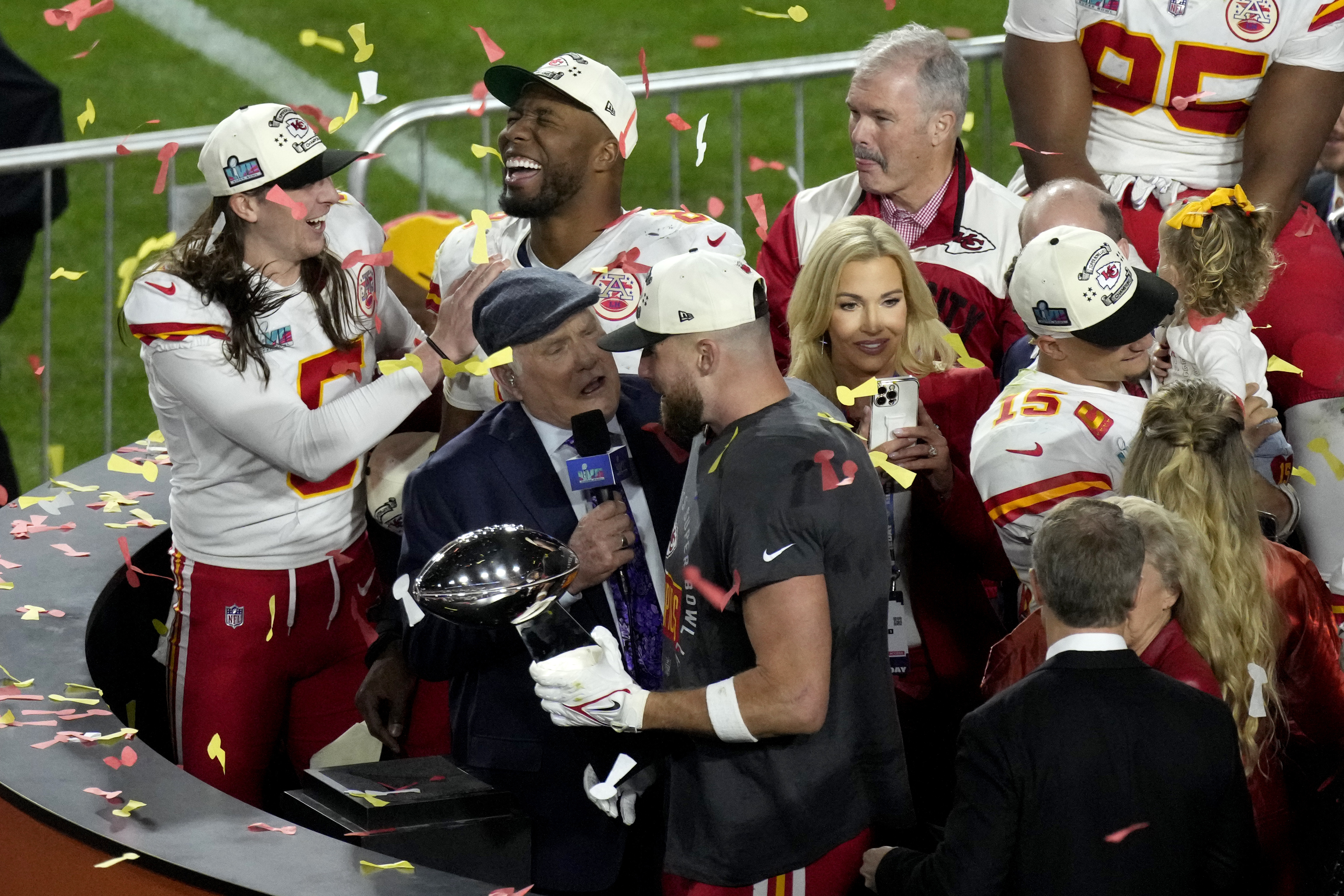 Super Bowl LVII Trophy Presentation 