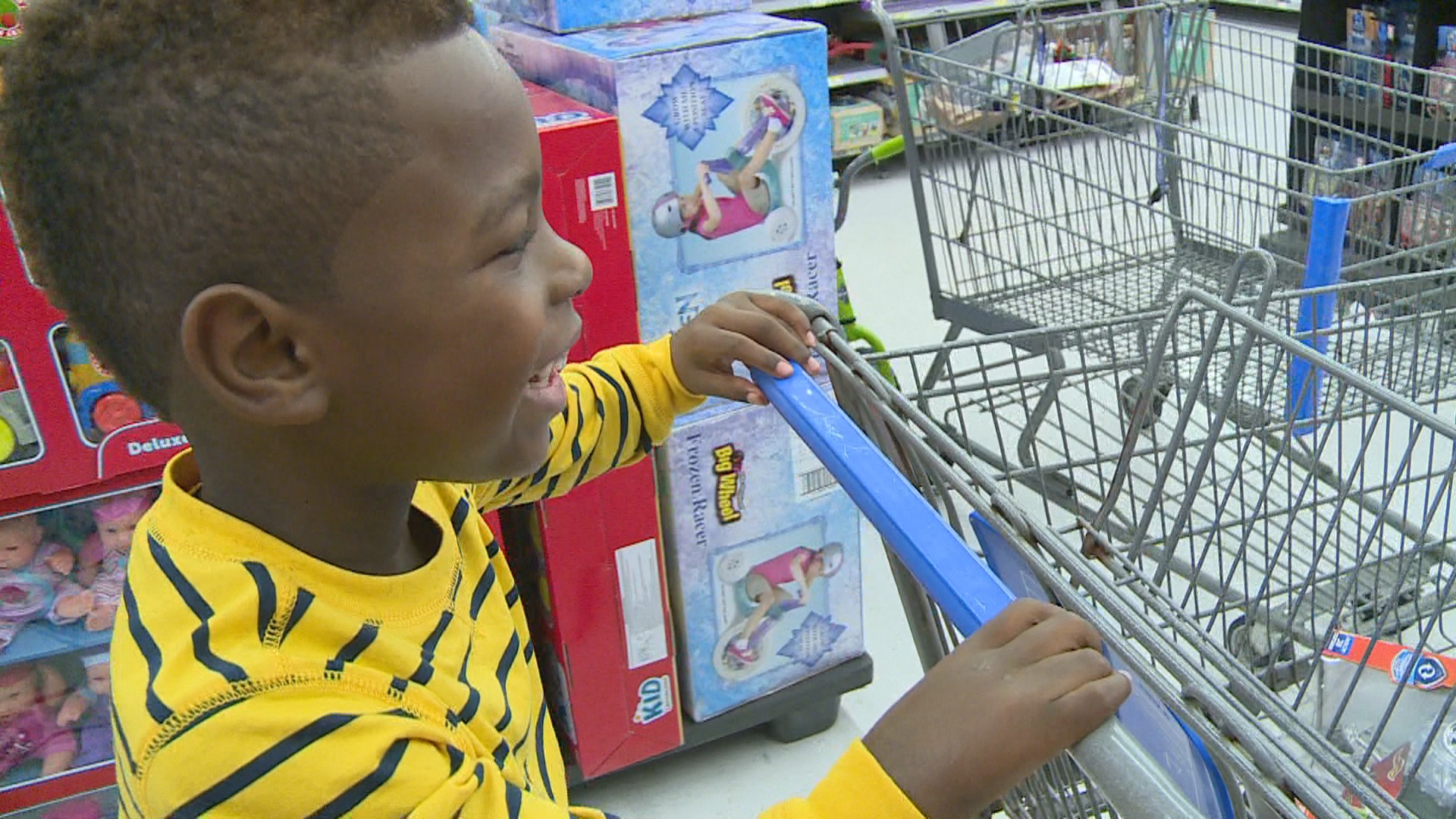 Shopping spree for families in need