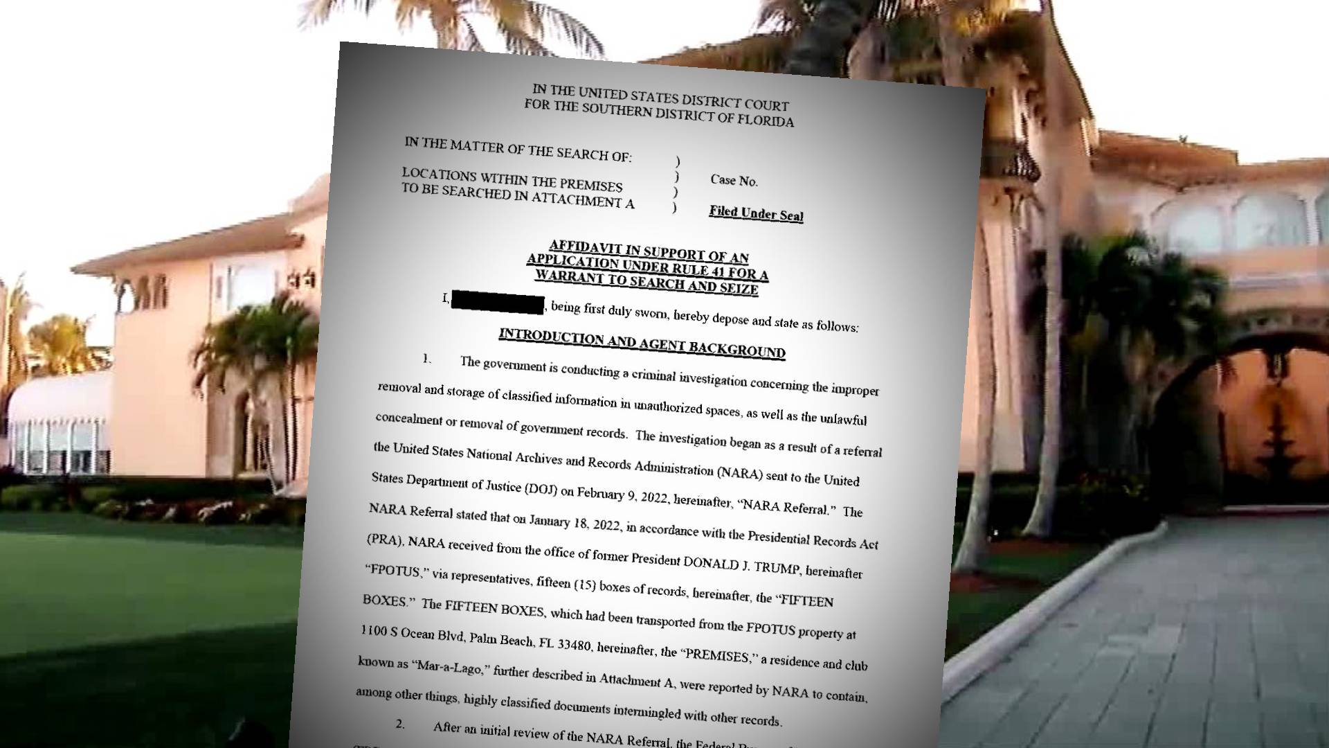 READ IT YOURSELF: Document details reasons for FBI's Mar-a-Lago raid