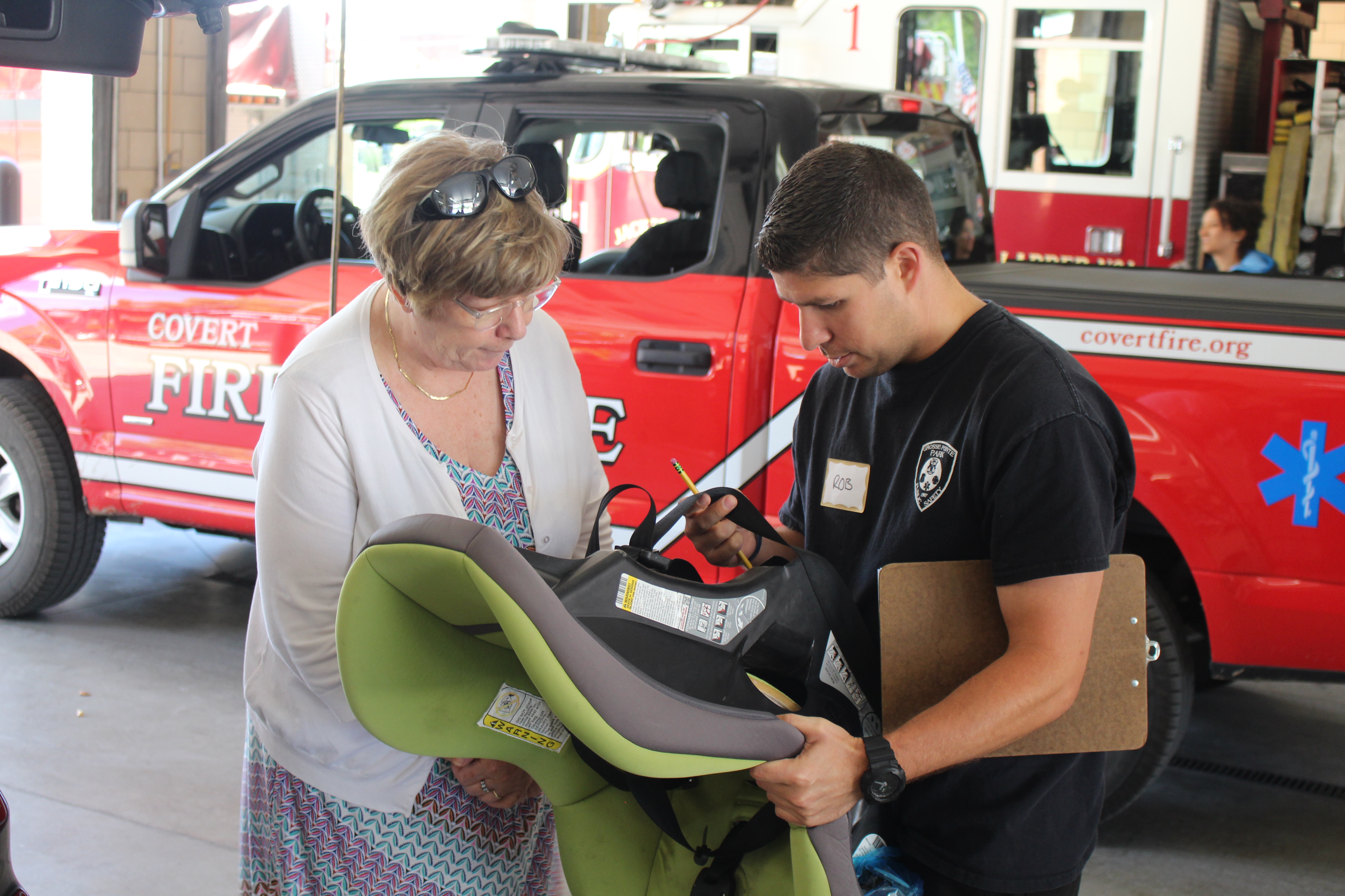 Baby car hotsell seat fire department