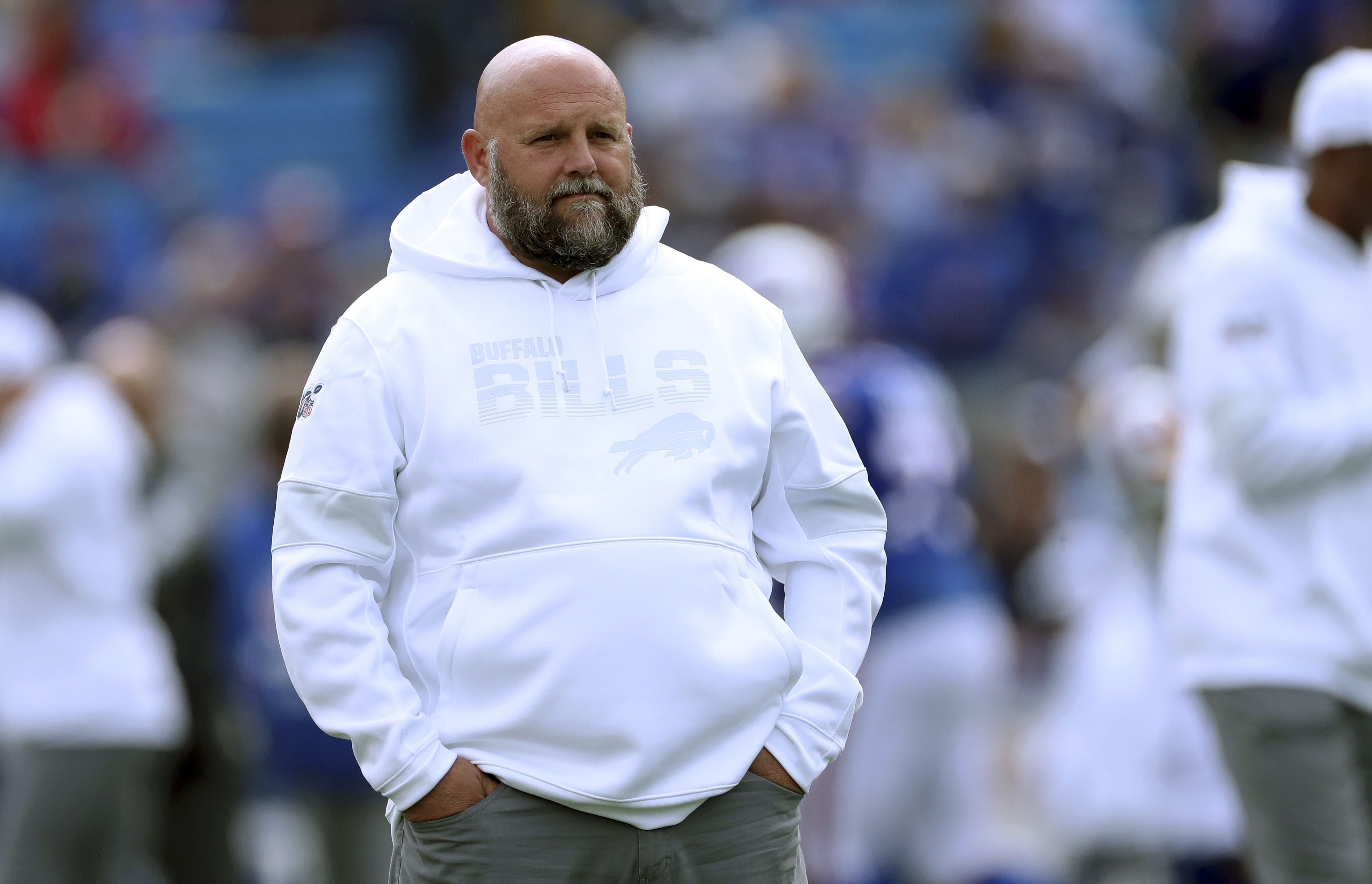 Cleveland Browns head coach Freddie Kitchens watches during the first half  of an NFL preseason football game against the Detroit Lions, Thursday, Aug.  29, 2019, in Cleveland. (AP Photo/Ron Schwane Stock Photo 