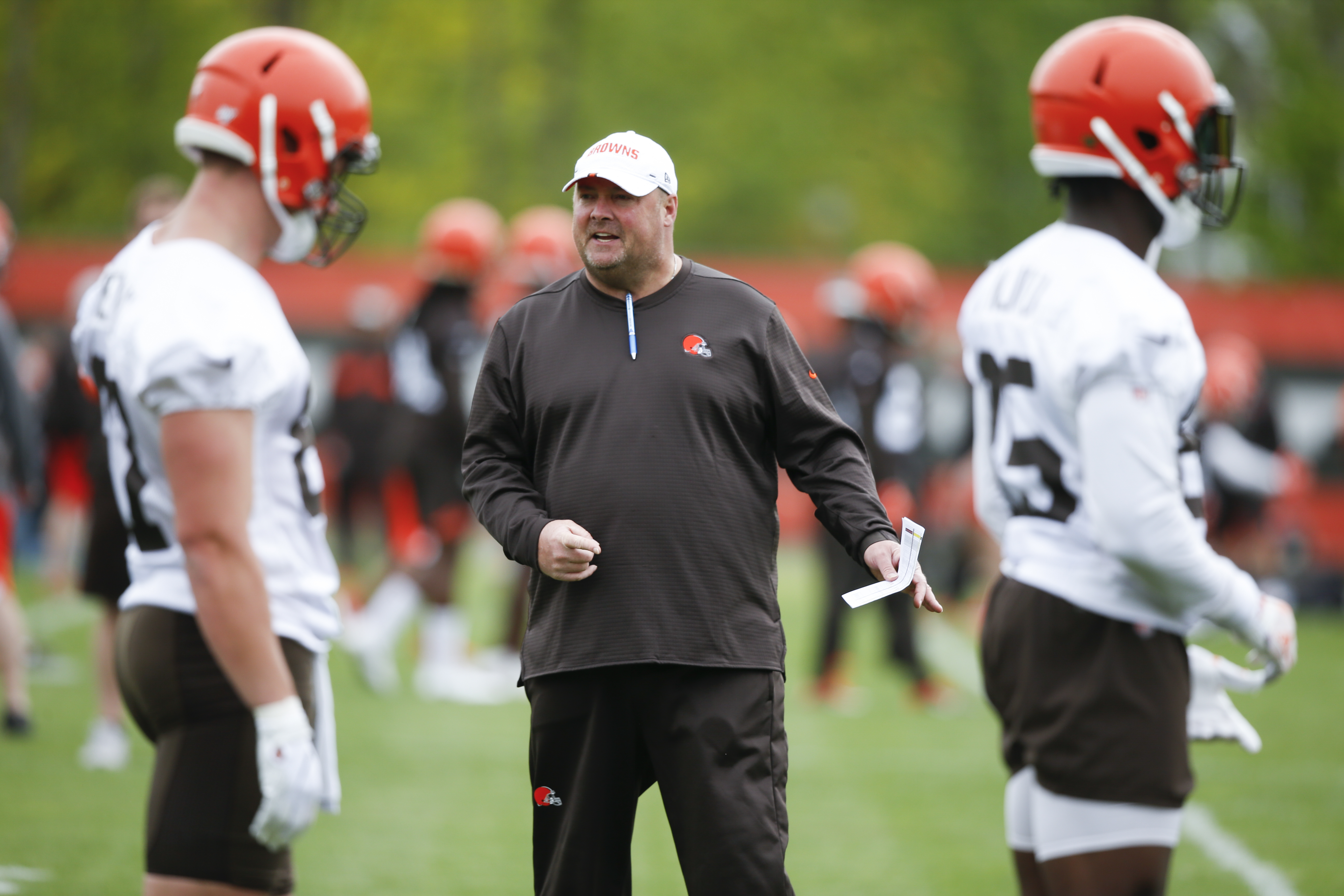 Cleveland Browns wide receiver Damon Sheehy-Guiseppi attempts to