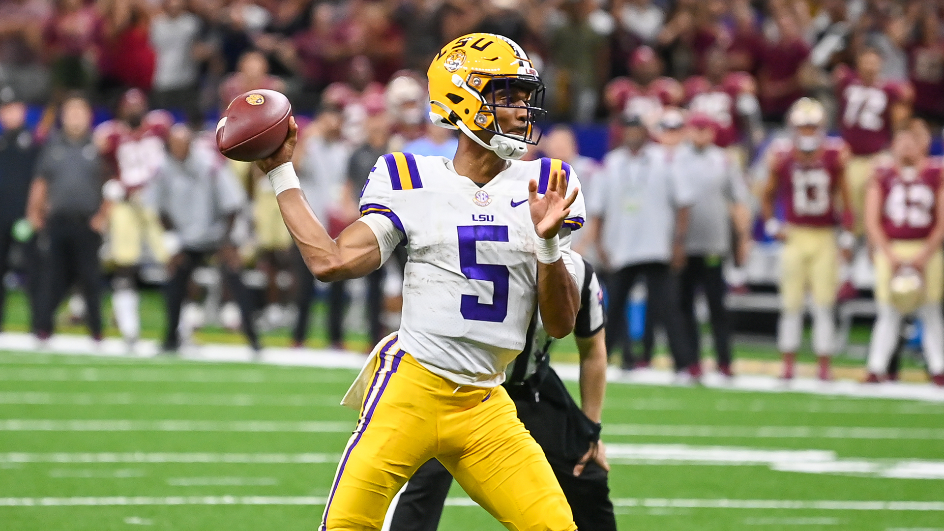 AI creates 'color rush' designed uniform for LSU Football