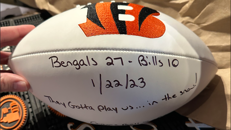 Bengals deliver Game Balls: 'They gotta play us.in the snow!'