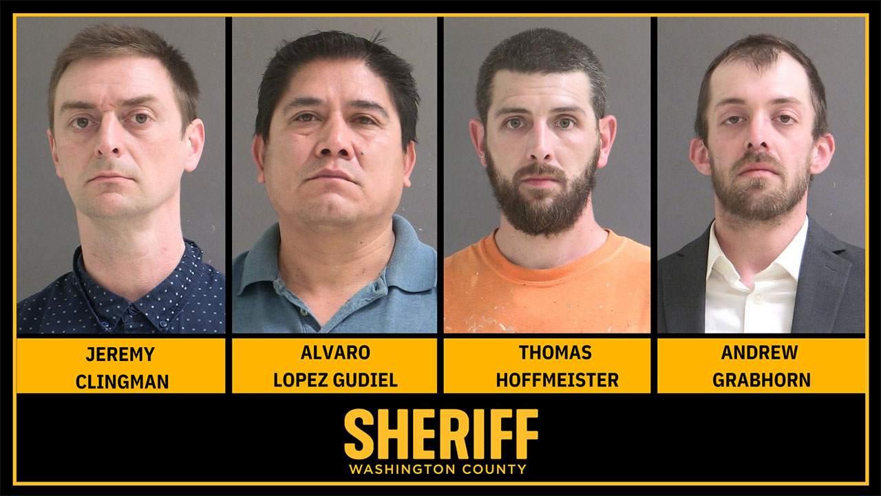 4 men face charges after undercover child predator sting in