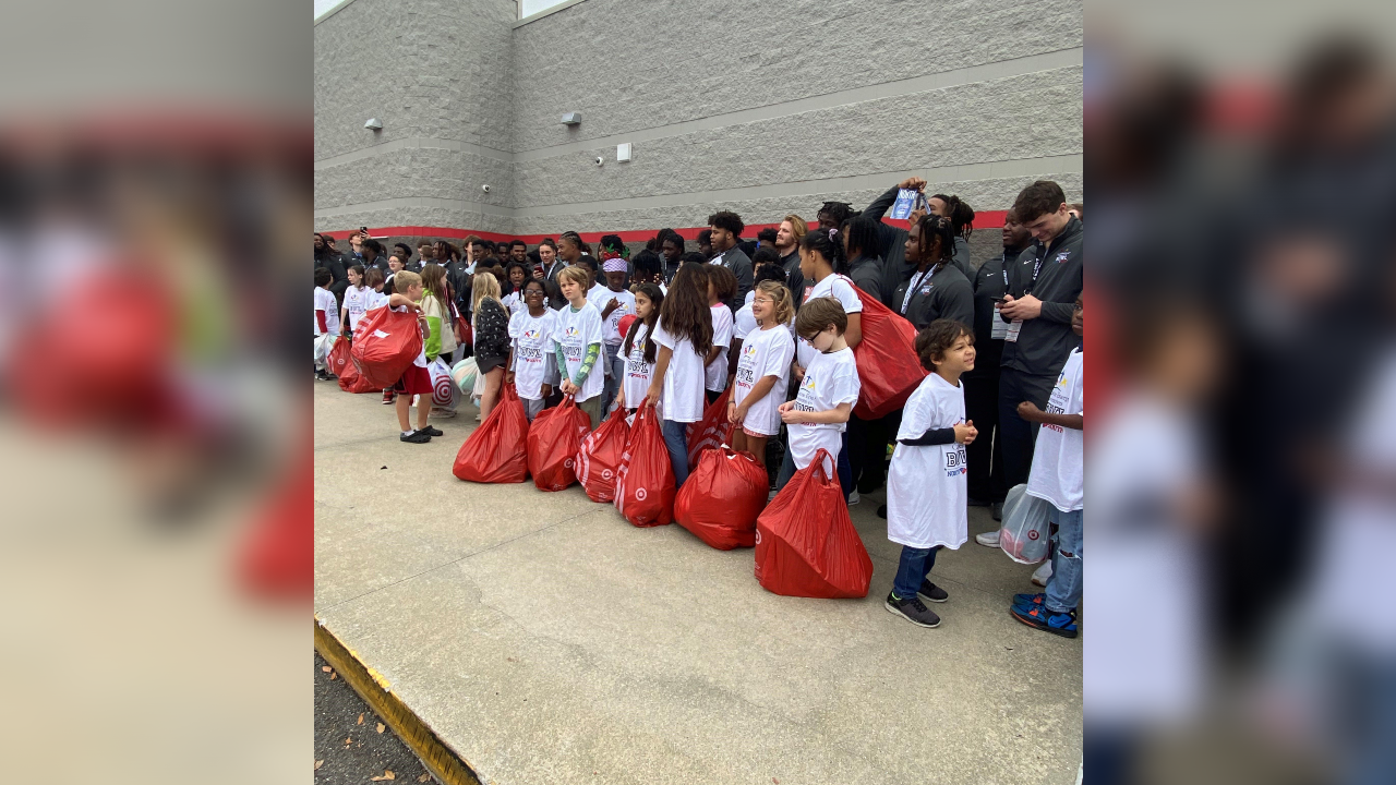 The Carolina Panthers bring cheer to local youth with holiday shopping  spree!