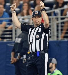 NFL referee Brad Rogers (126) on the field during an NFL football game,  Sunday, Jan. 2, 2022, in Indianapolis. (AP Photo/Zach Bolinger Stock Photo  - Alamy