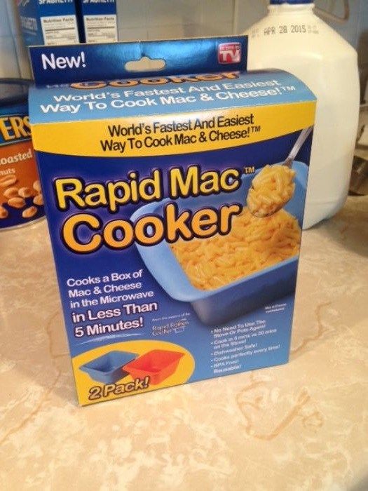 Rapid Mac Cooker, Microwave Macaroni & Cheese in 5 Minutes