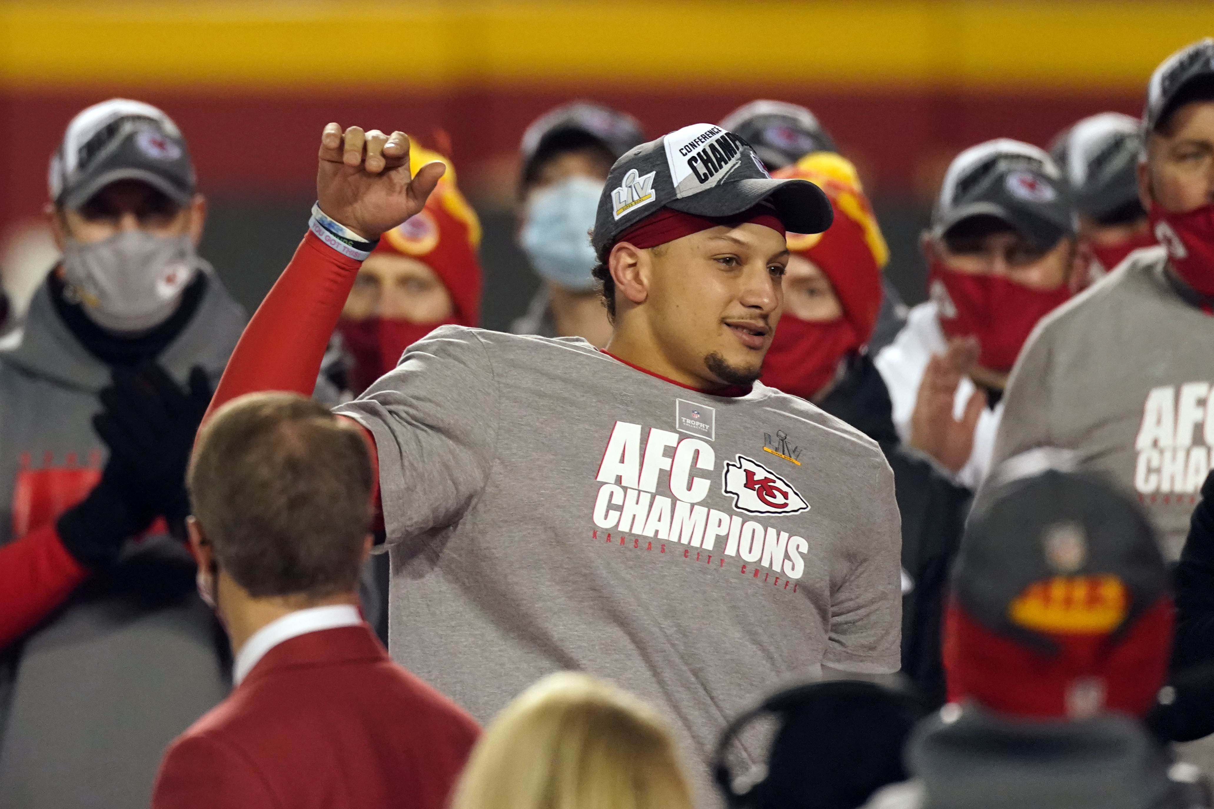 Kansas City Chiefs 2021 AFC Championship Champions signatures