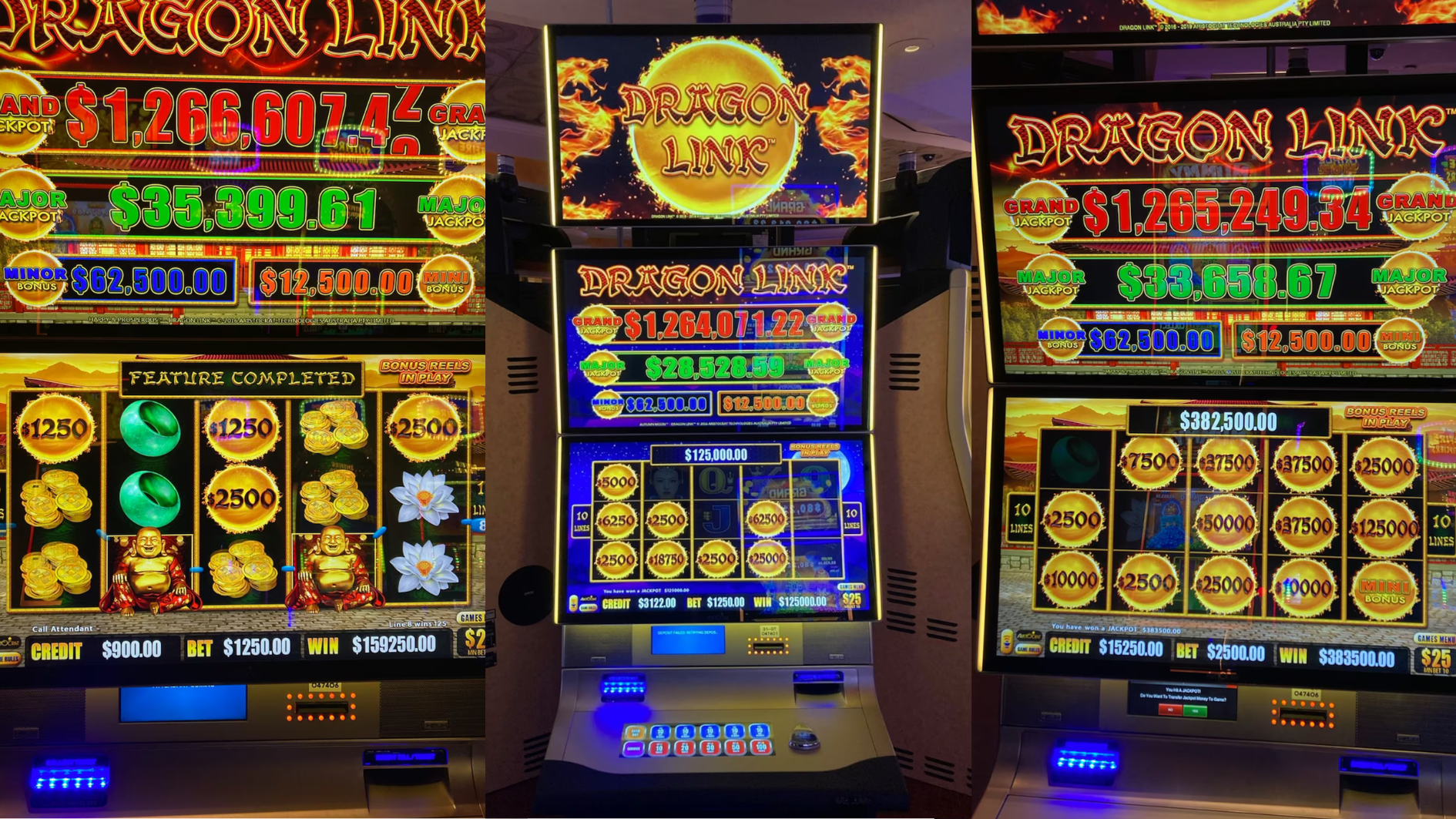 Guest at Caesars Palace wins 3 jackpots in 1 night