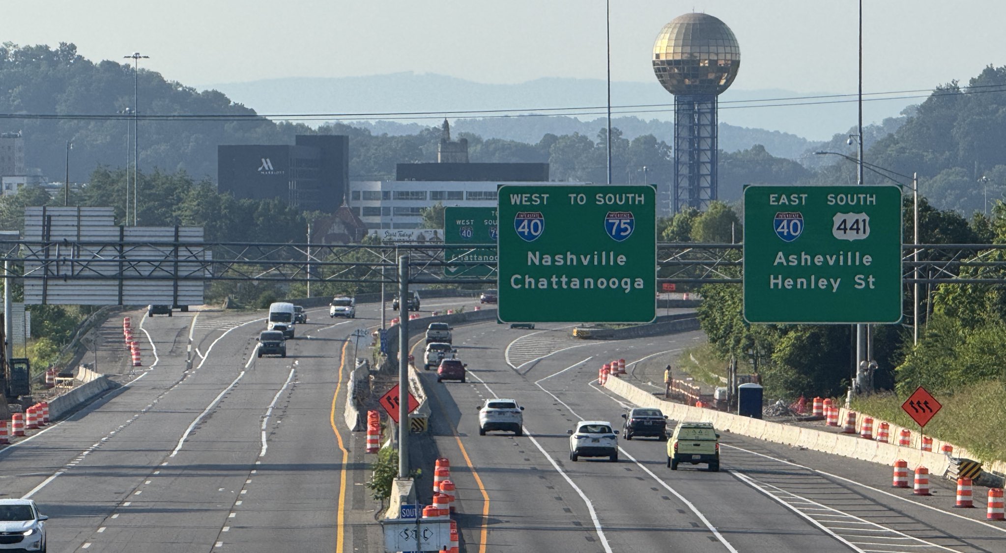 Lane closures on I-275 near downtown Knoxville to impact traffic