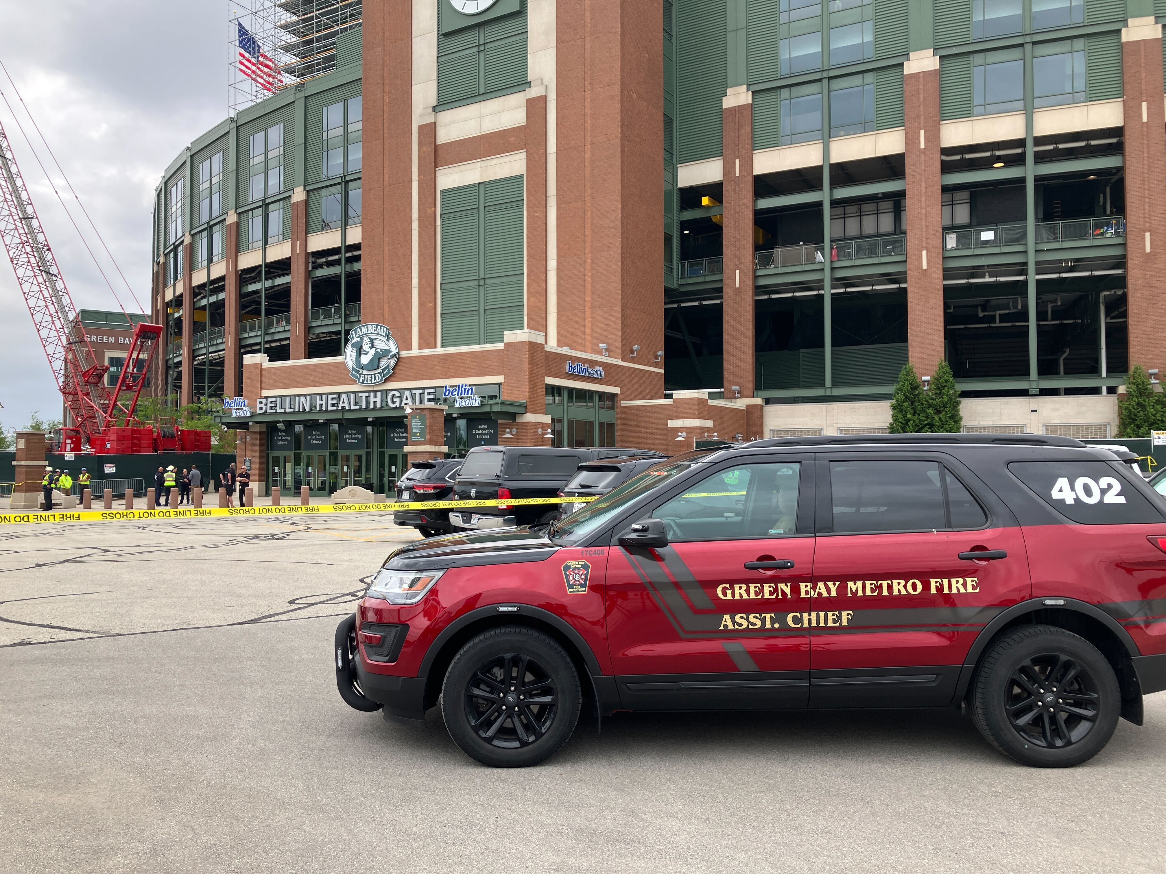 Officials say worker was critically injured in construction area of Lambeau  Field