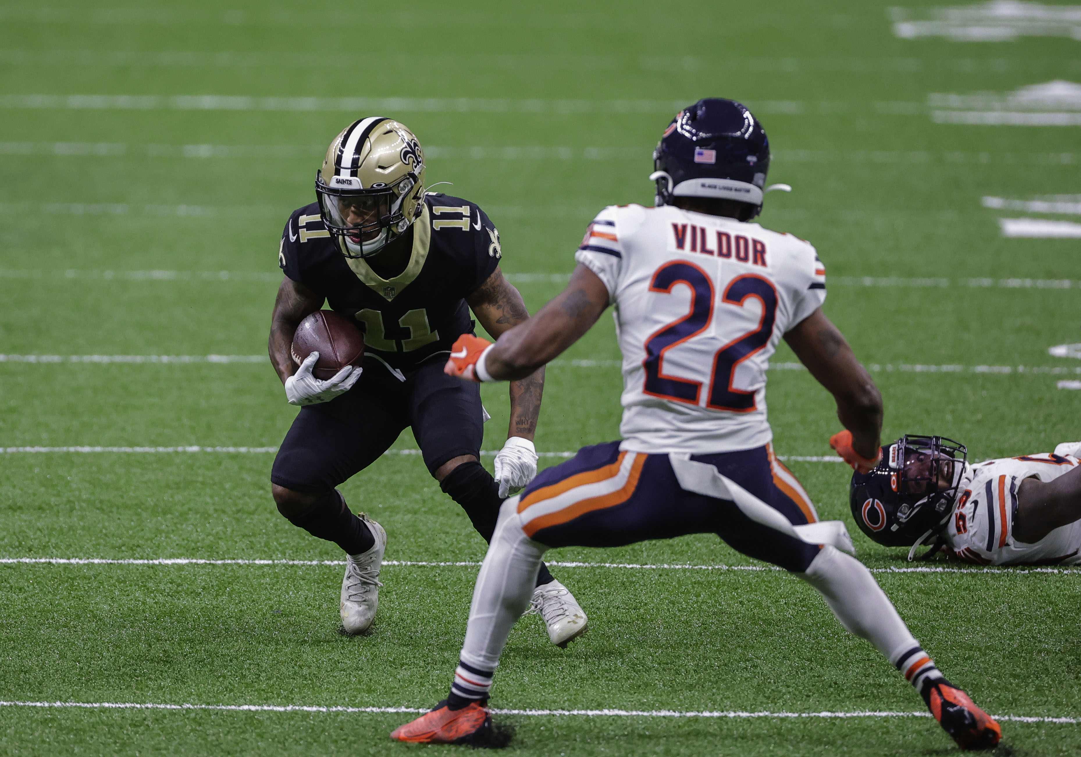Saints WR Deonte Harris provides instant spark in passing game