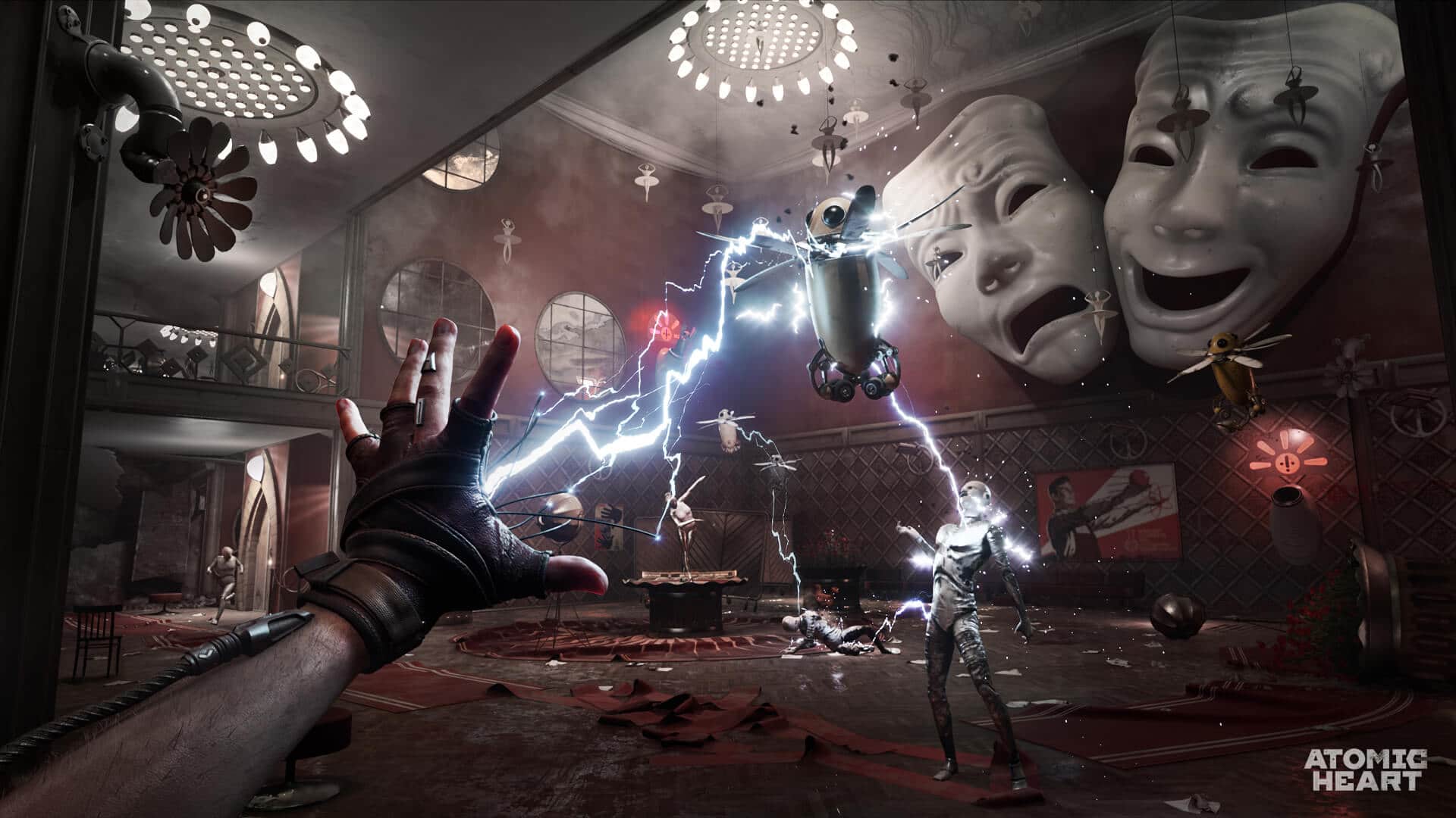 Atomic Heart's cool artwork and Soviet robots grace an old-school