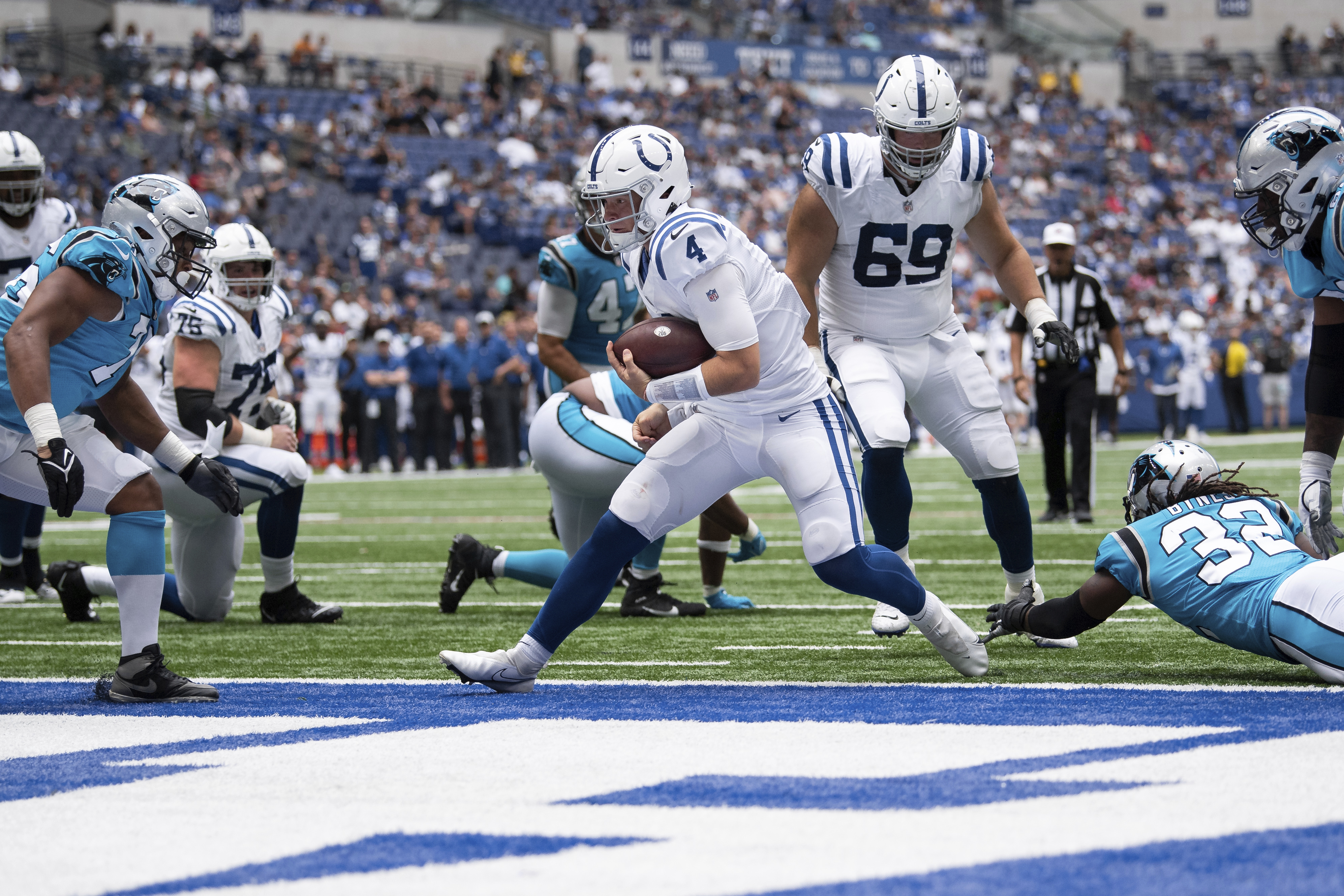 Colts' Sam Ehlinger gives good first impression