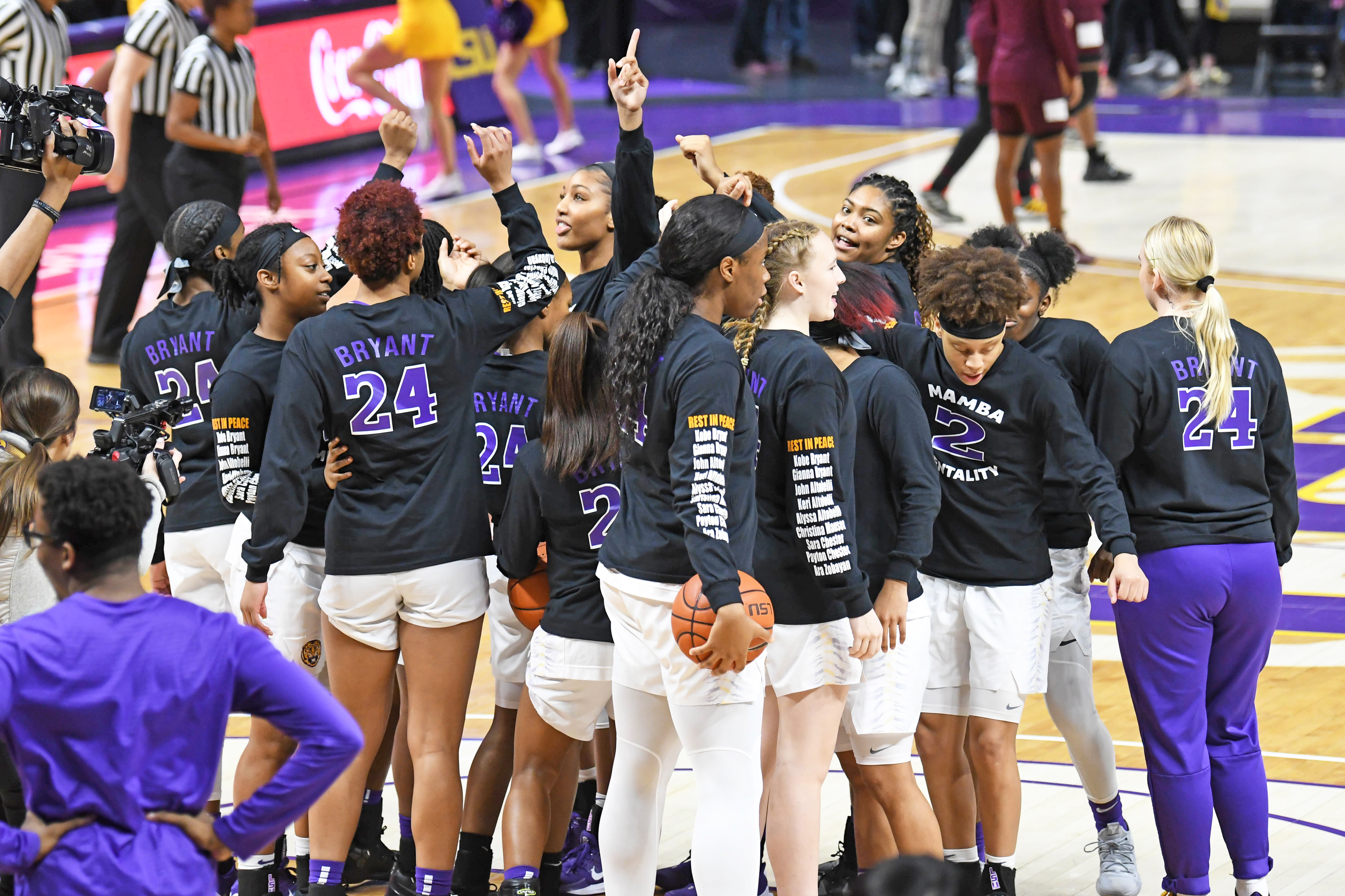 LSU women's basketball team remembers Kobe Bryant, other crash victims