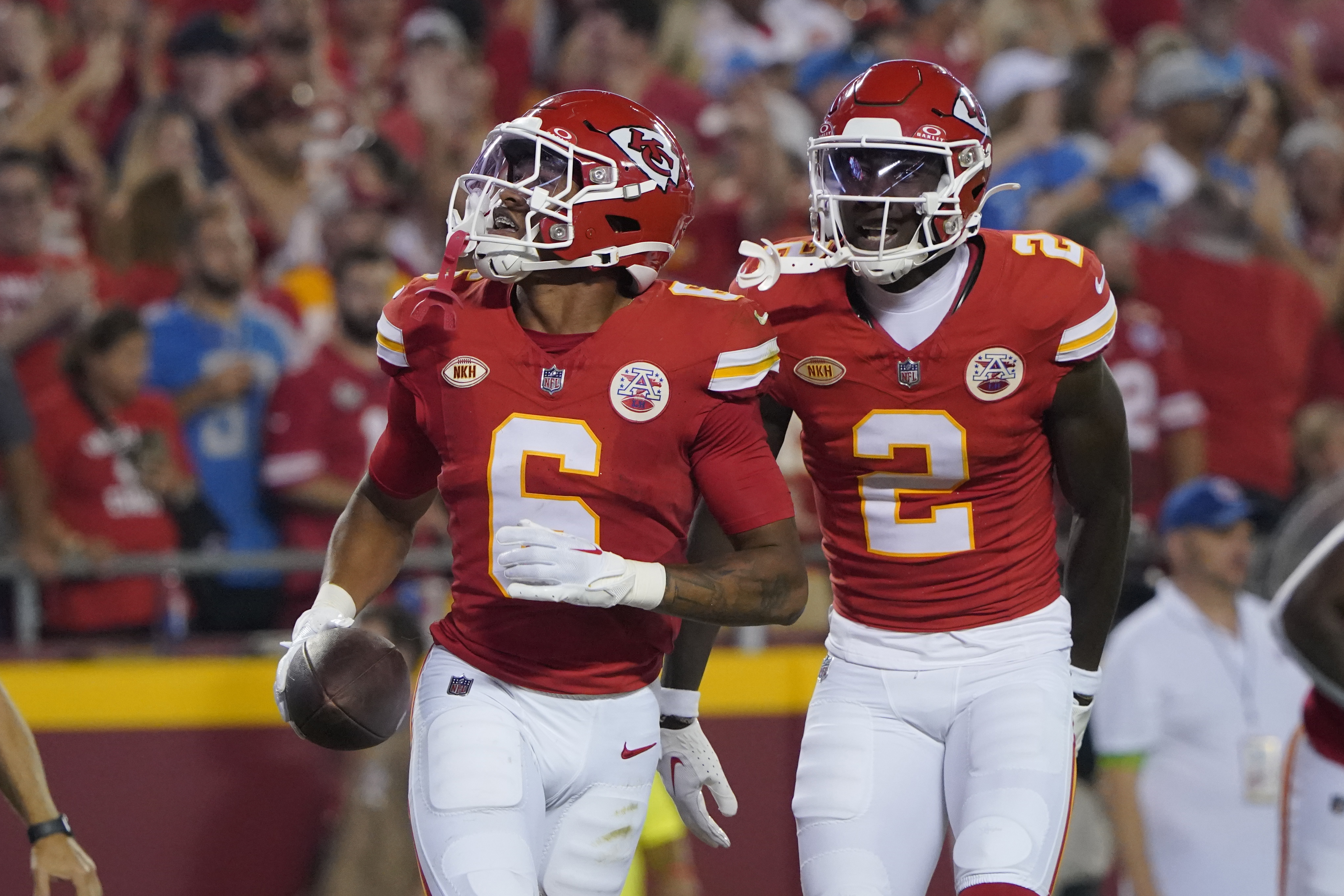 Kansas City Chiefs safety Bryan Cook catches the ball during NFL