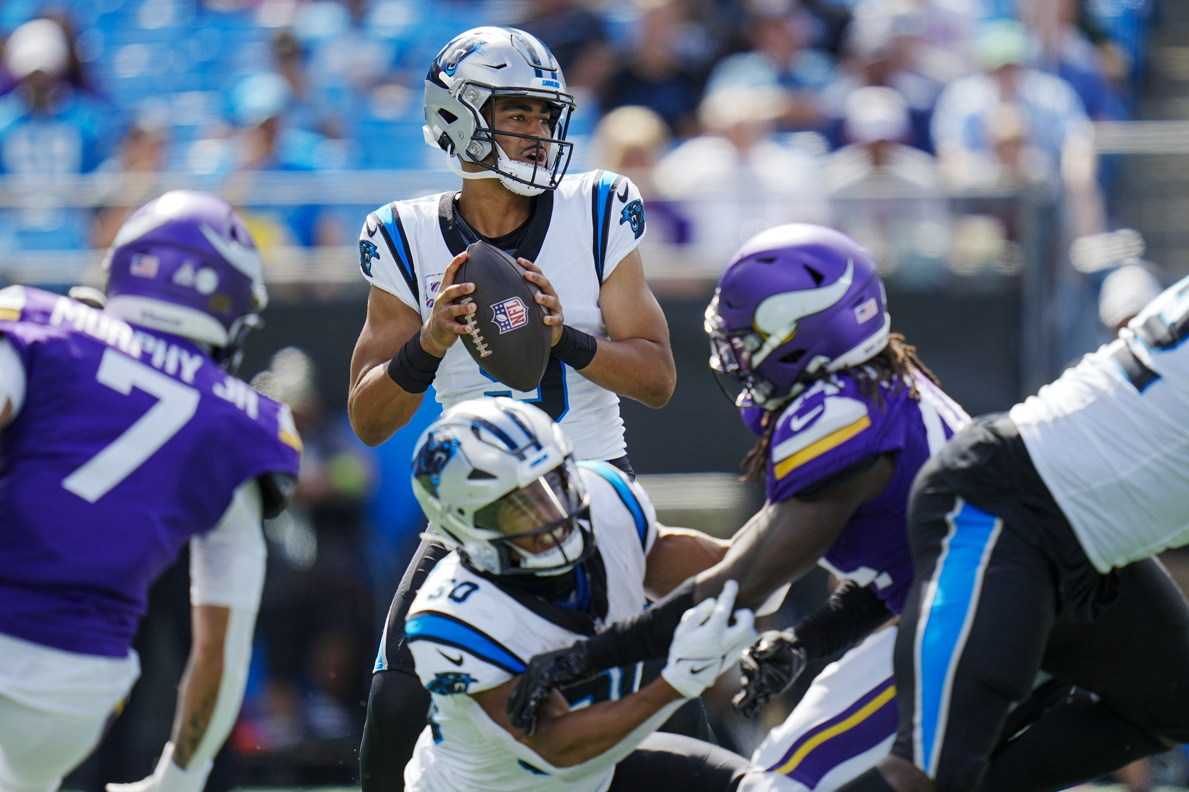 Panthers: Bryce Young hits Adam Thielen for first NFL touchdown