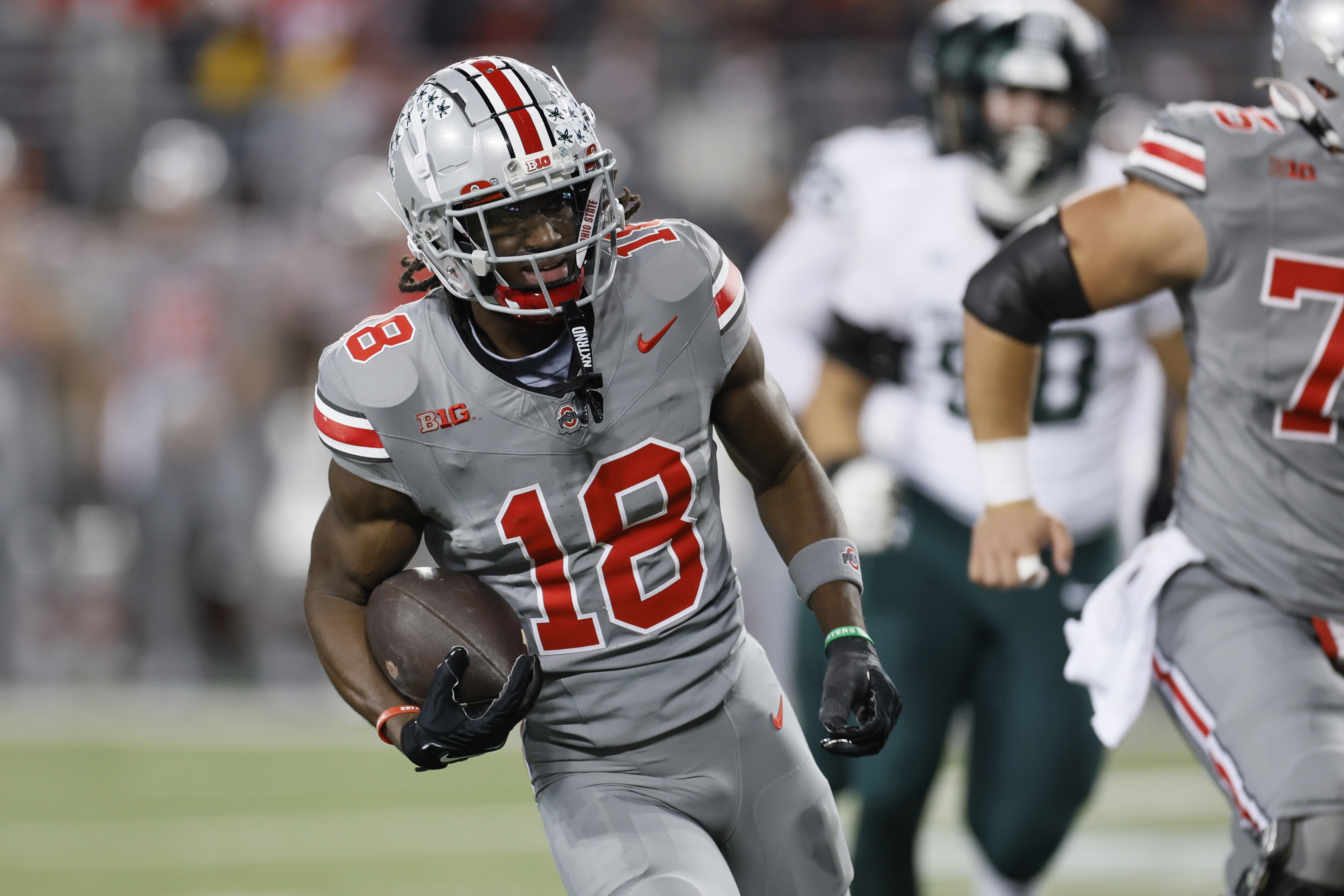 Ohio State receivers are still learning how to play with Justin
