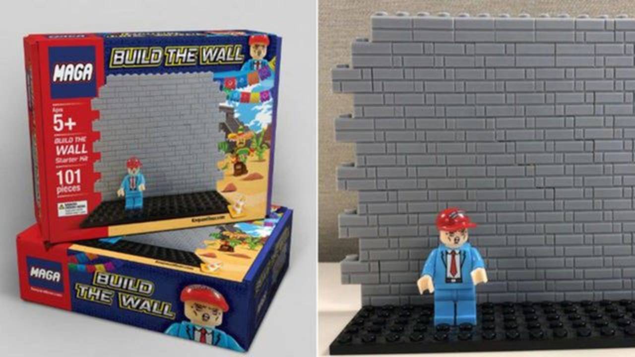 build the wall lego set maga
