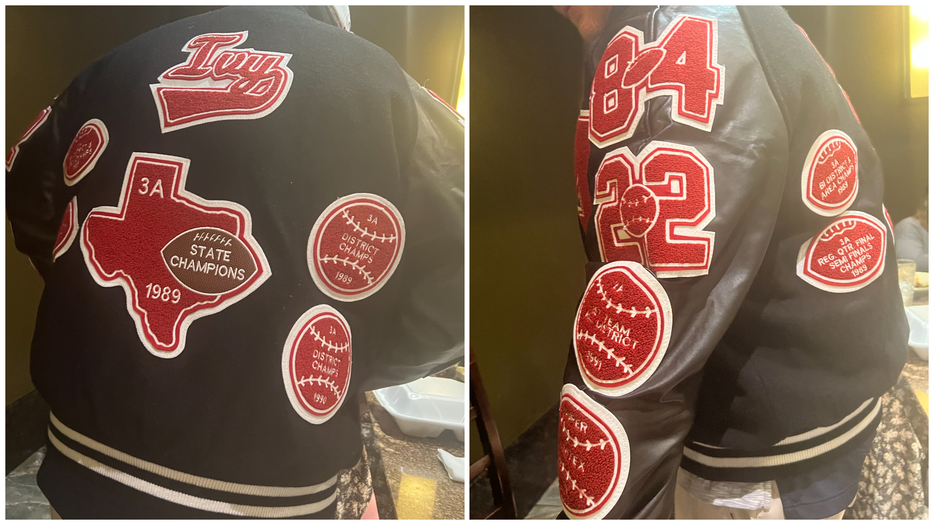 Decorated high school athlete was unable to afford letterman patches; wife  gifts them to him over 30 years later