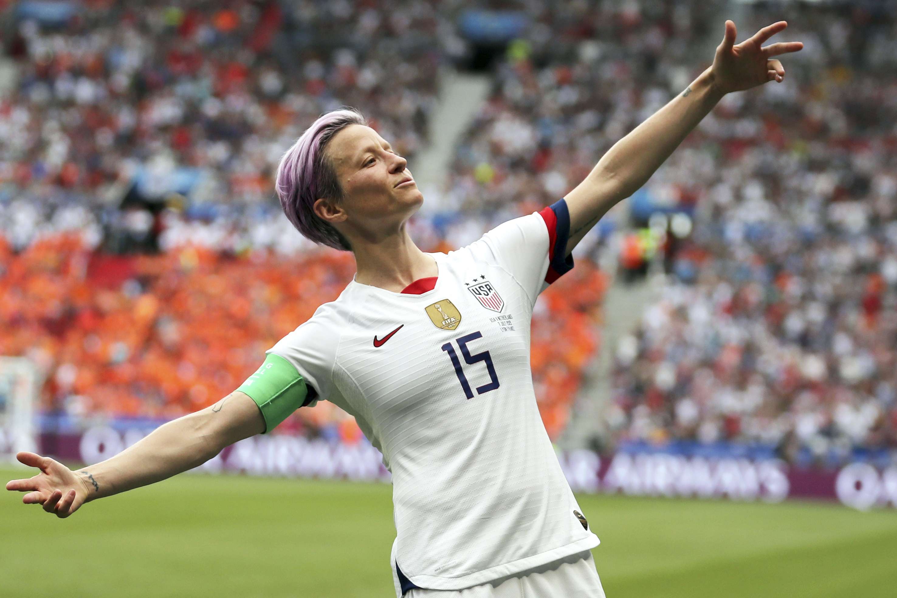 U.S. soccer star Megan Rapinoe announces she'll retire after the