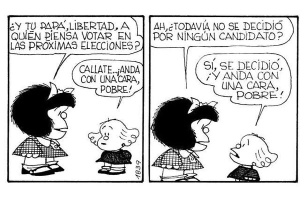 Quino predijo, hace más de medio siglo, lo que ocurre con el balotaje 2023