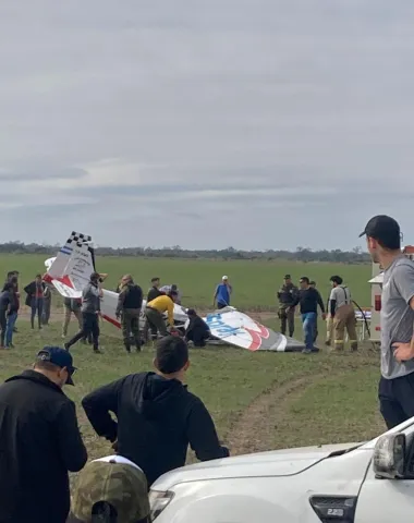 Video impactante cay una avioneta en Chaco dos muertos