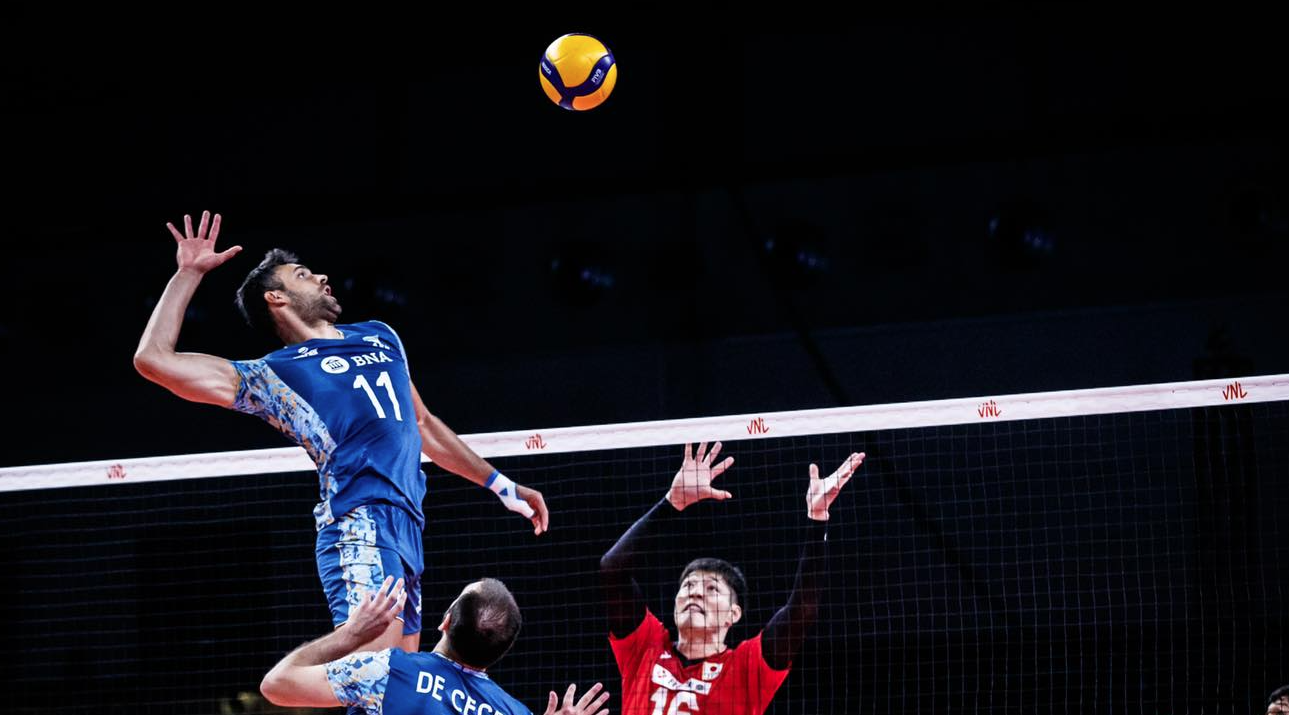 Voley Argentina Derroto A Japon Con 20 Tantos Del Sanjuanino Pereyra Y 12 Del Mendocino Loser Via Mendoza