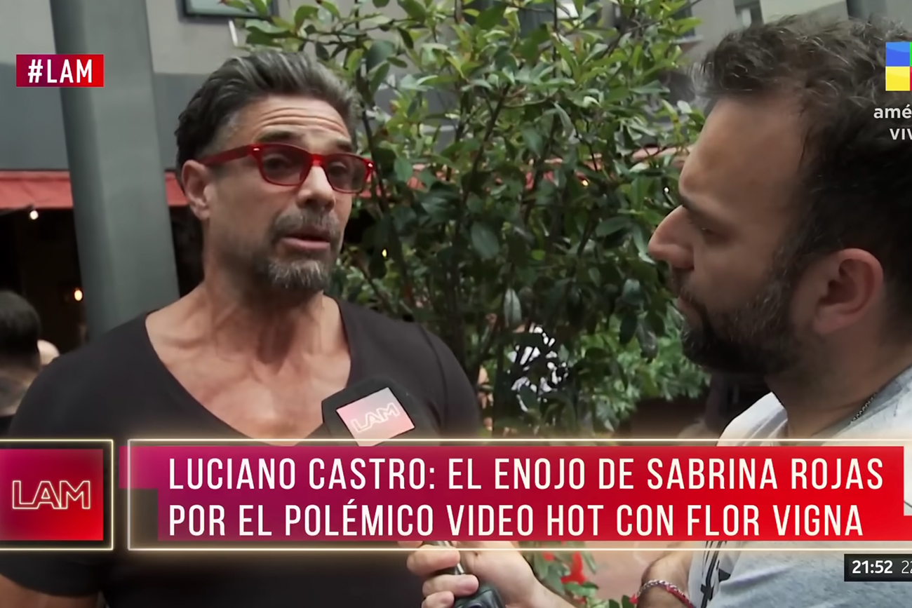 Luciano Castro fue categórico al responder cuando le preguntaron por el video  hot con Flor Vigna