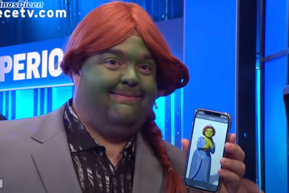 Darío Barassi lo hizo de nuevo: se disfrazó de Fiona, la novia de Shrek