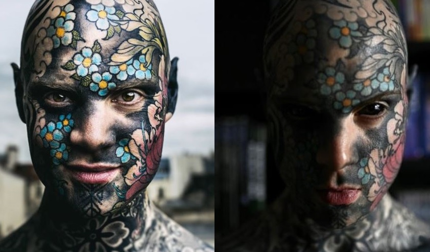 Más de 400 horas de tatuajes tiene este maestro que causa sensación en Francia.