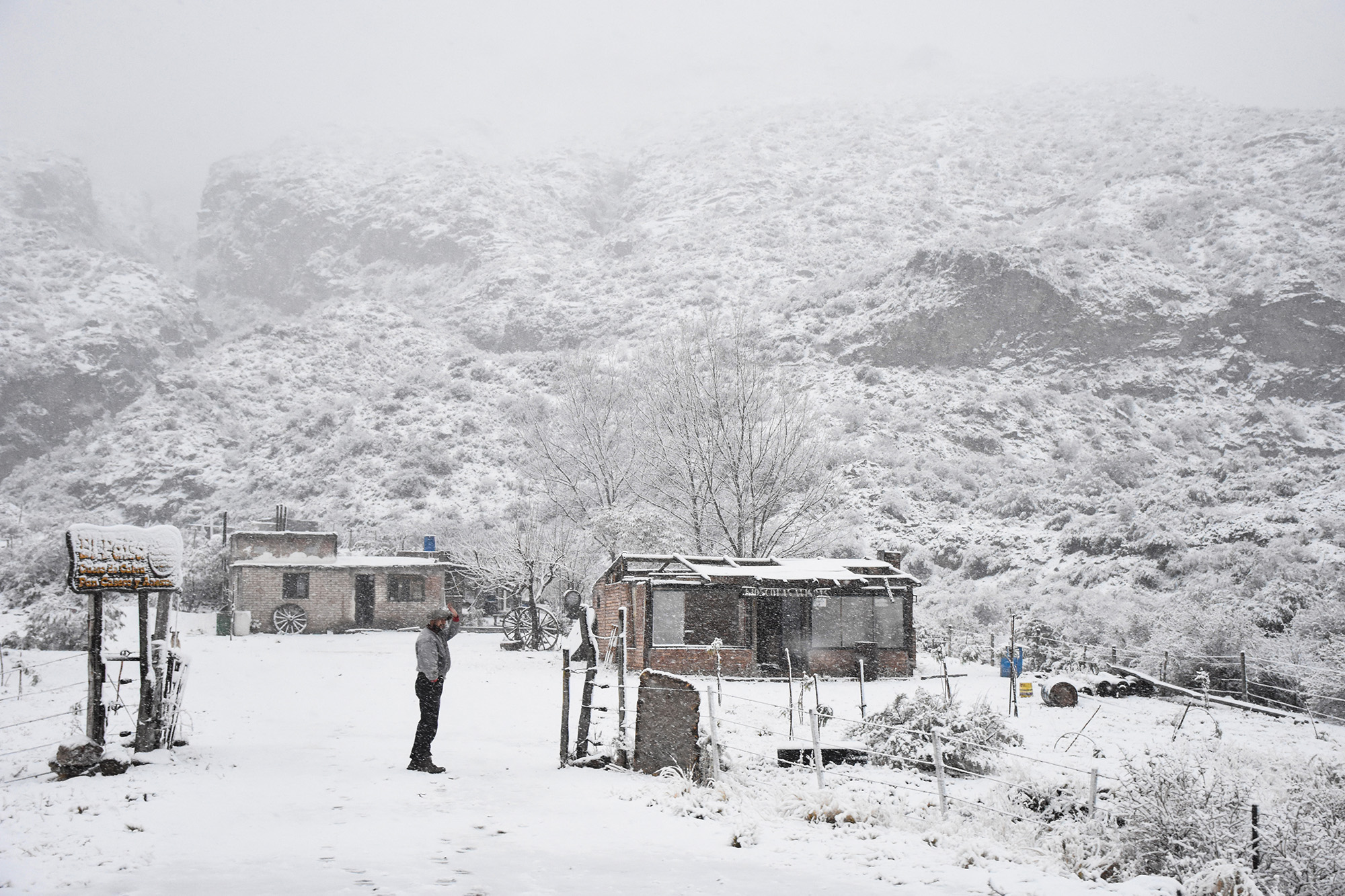 Primera nevada en Potrerillos