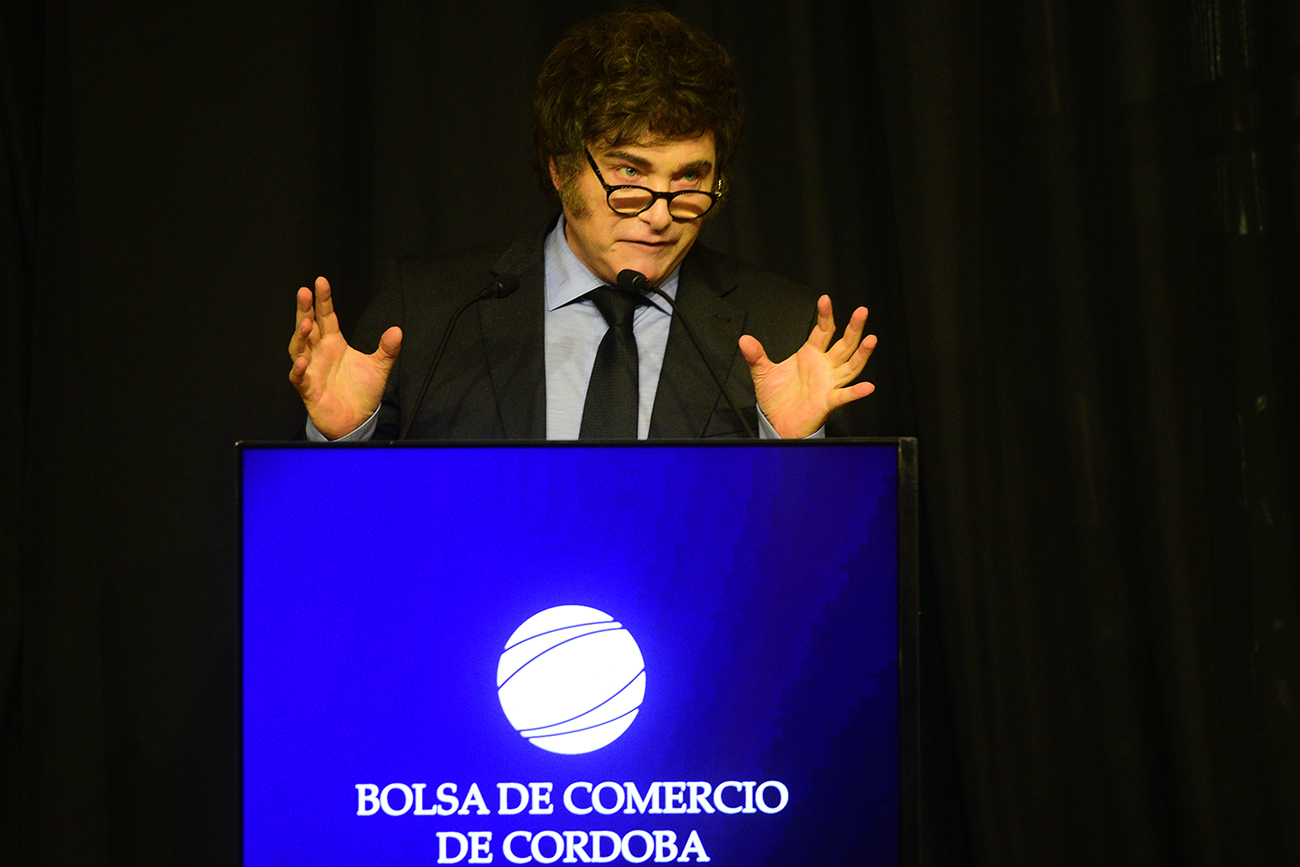Javier Milei en la Bolsa de Comercio: Cuanto más fuerte es el proceso de cambio, la resistencia es mayor