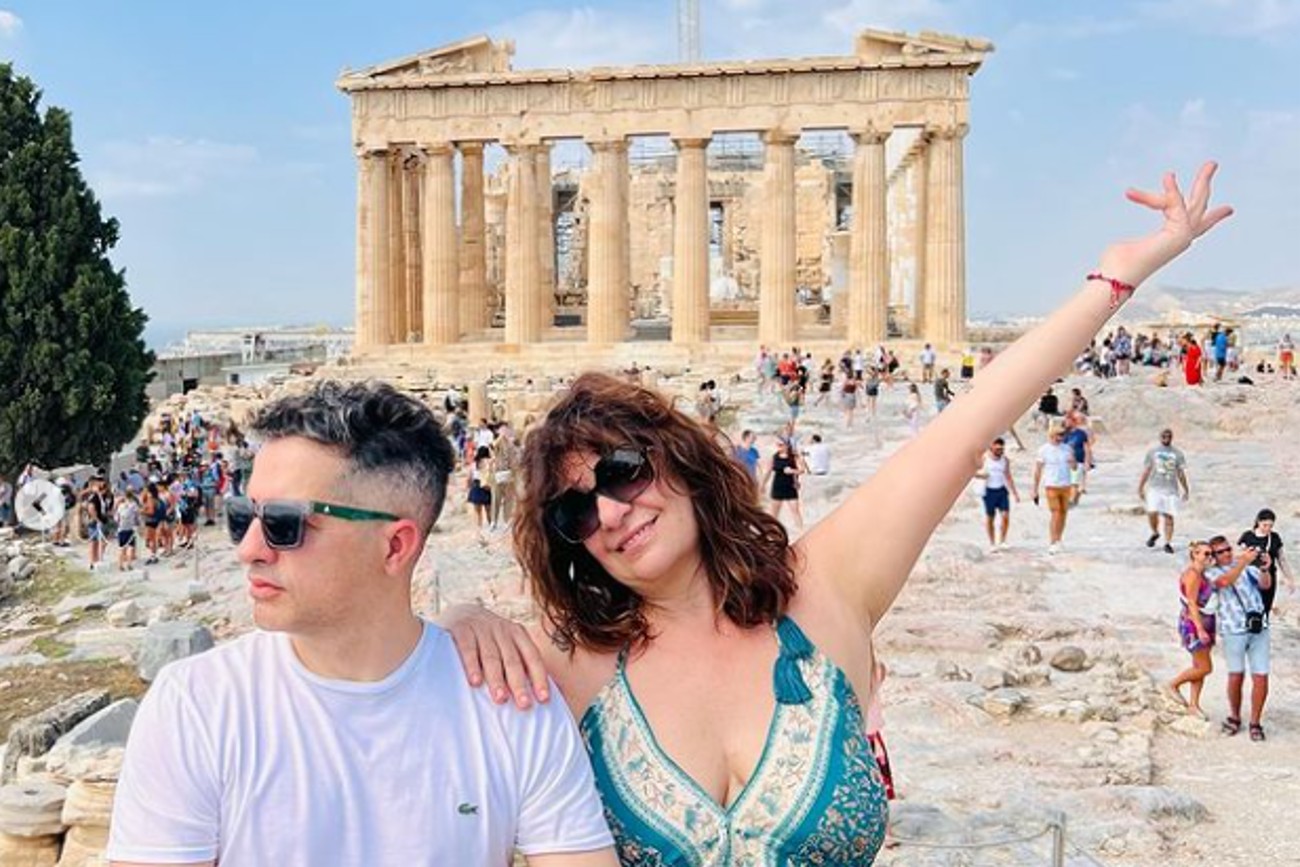 Ángel de Brito le cumplió el sueño a Andrea Taboada: conocer Grecia en un viaje soñado
