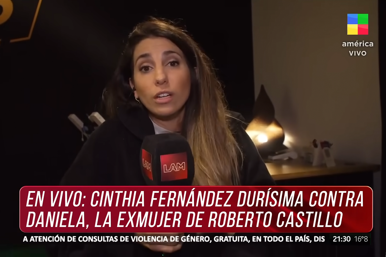 Cinthia Fernández defendió a Roberto Castillo de las denuncias de Daniela  Vera Fontana