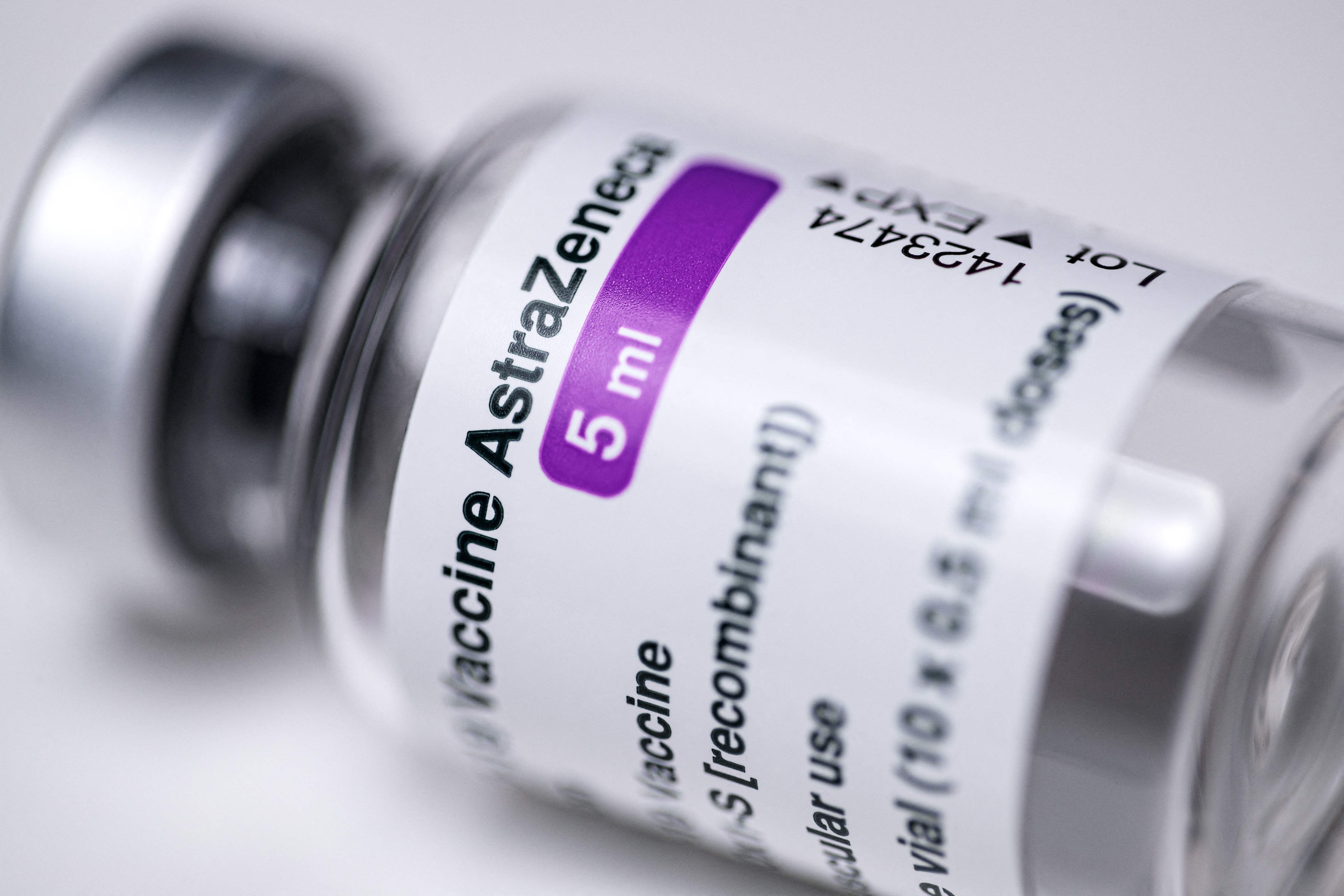 (FILES) In this file photo taken on March 11, 2021 a vial of the AstraZeneca Covid-19 vaccine in Paris on March 11, 2021. - Prime Minister Justin Trudeau on March 15, 2021 urged Canadians to take the AstraZeneca vaccine, in response to reports of hesitancy after several nations halted its rollout over fears of blood clots and other side effects.
"Our experts and scientists have spent an awful lot of time making sure that every vaccine approved in Canada is both safe and effective," Trudeau told a news conference in Montreal, where he toured a Covid-19 vaccination centre. (Photo by JOEL SAGET / AFP)
