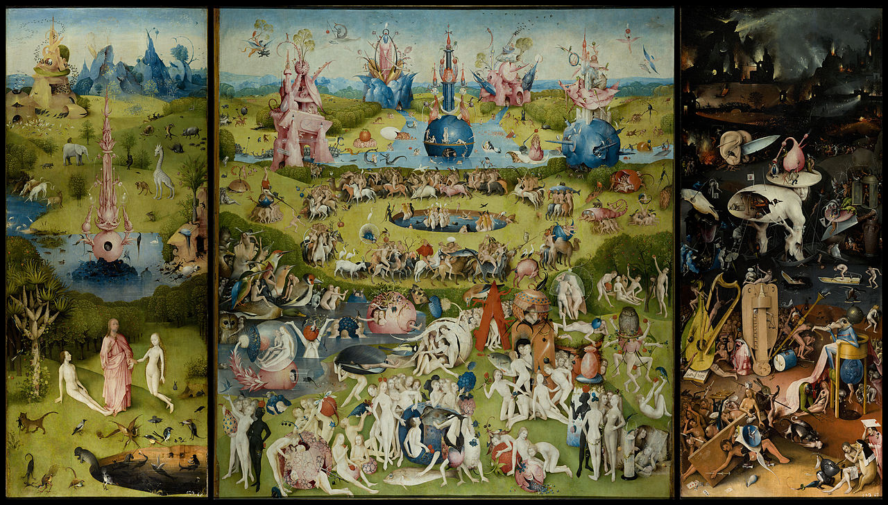 "El jardín de las delicias" (1503-1515), de Hyeronimus Bosch (El Bosco) se exhibe en el Museo del Prado, en Madrid.