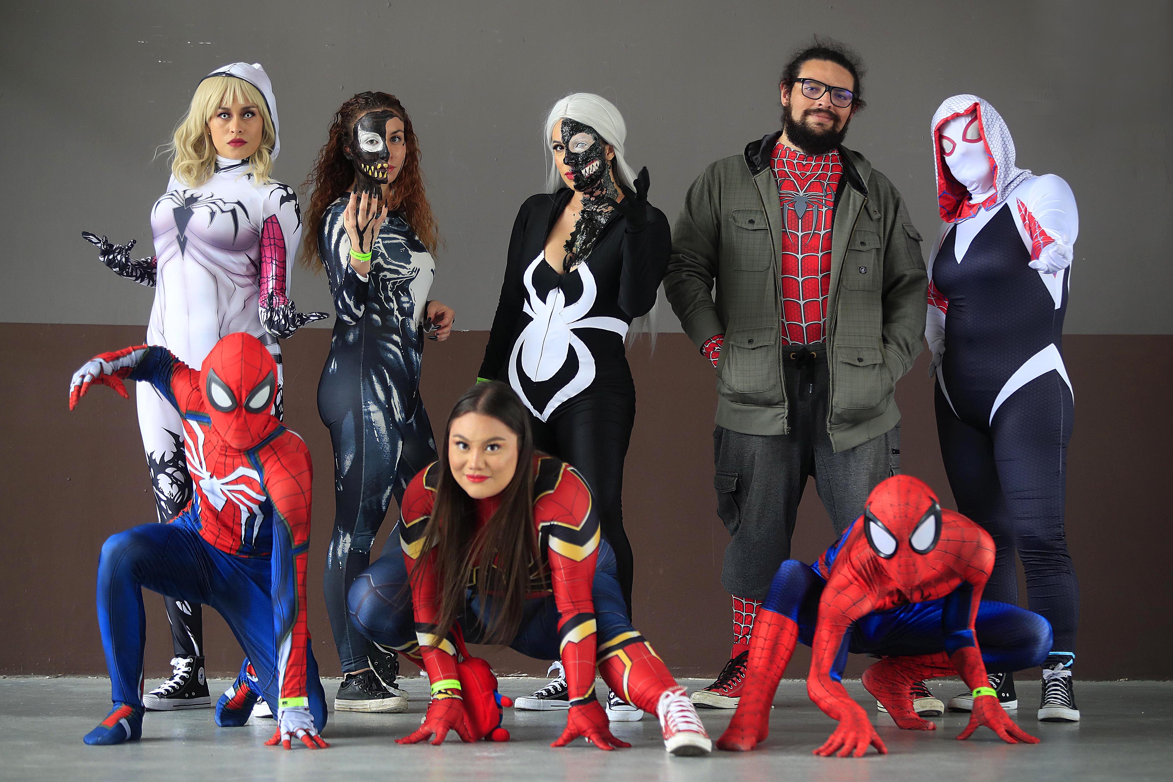 16/07/2023 Estadio Nacional. Evento Kamen Costa Rica. Decenas de personas realizaron cosplay, hubo puestos de comida, stands y panelistas internacionales. Integrantes del Spider Club.
