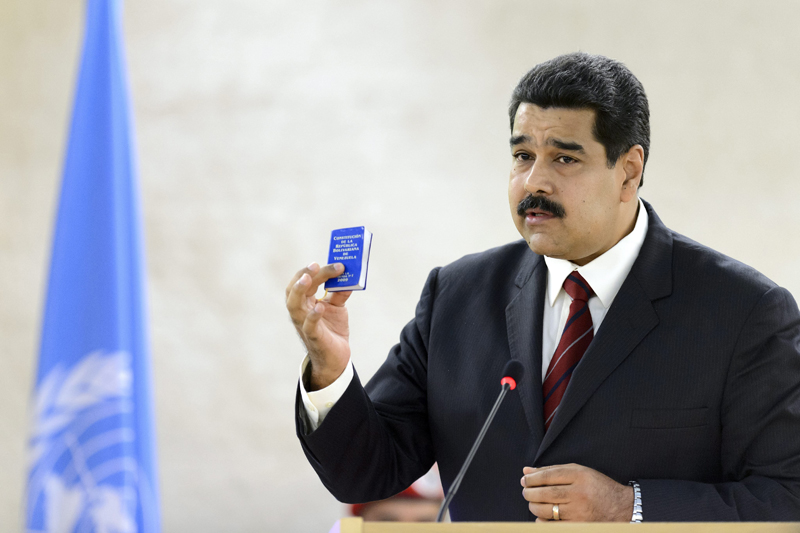 El presidente de Venezuela, Nicolás Maduro, se dirigió el jueves al el Consejo de Derechos Humanos de la ONU en Ginebra. En ese foro denunció que su país es víctima de un “acoso permanente” por parte de Estados Unidos. | EFE
