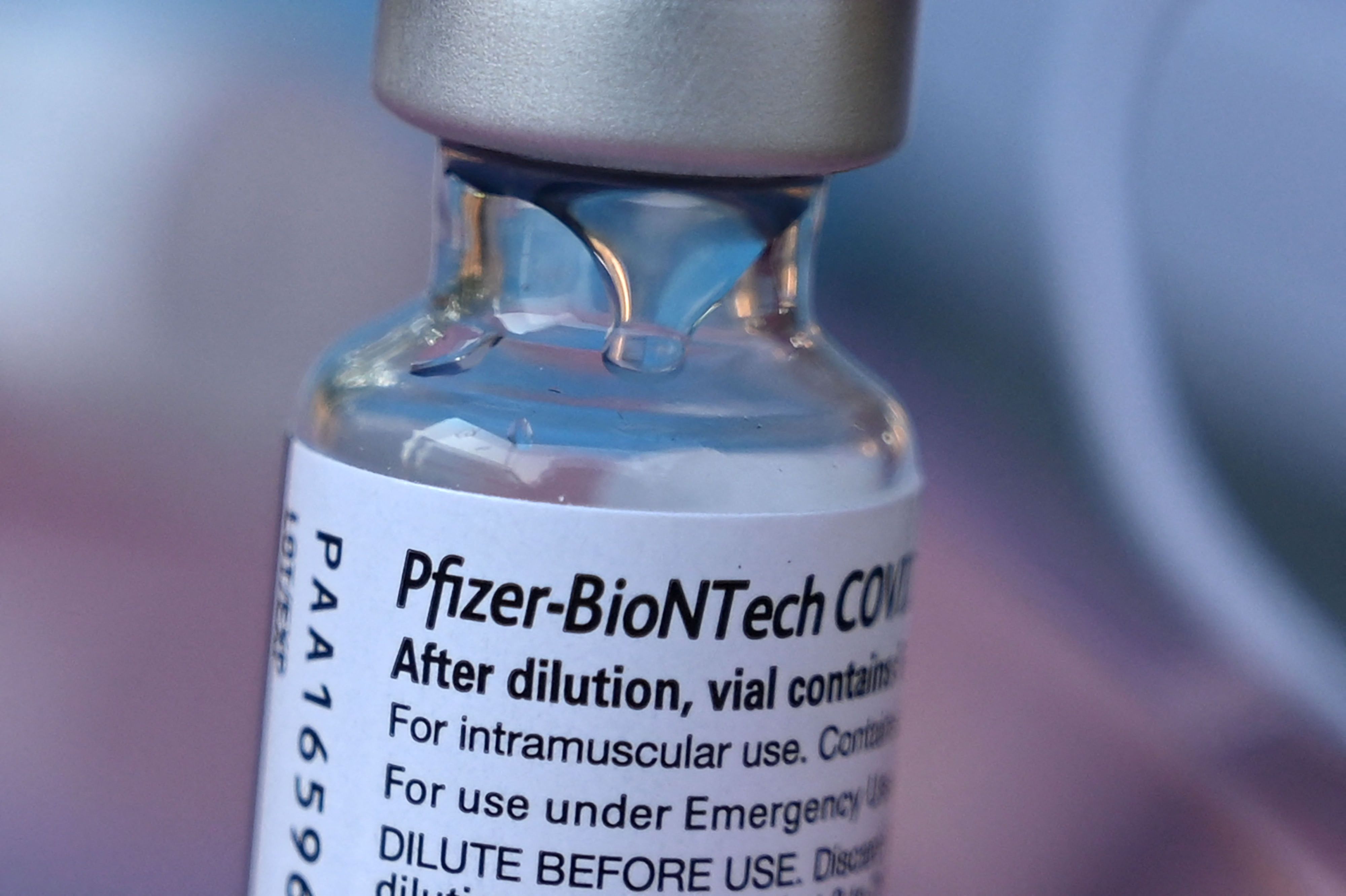 (FILES) In this file photo taken on August 23, 2021, Pfizer-BioNTech Covid-19 vaccine,at a pop up vaccine clinic in the Arleta neighborhood of Los Angeles. - Pfizer said on October 7, 2021, it has formally requested emergency use authorization from the US Food and Drug Administration for its Covid-19 vaccine in children age five to 11. (Photo by Robyn Beck / AFP)