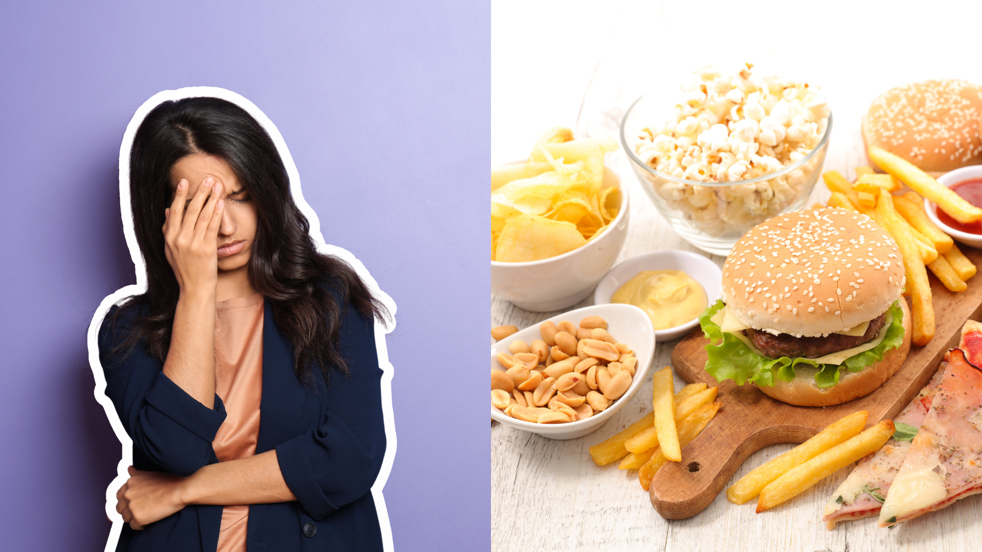 Algunos alimentos se asocian con mayor frecuencia a las crisis de migraña en personas sensibles, entre ellos los embutidos, el chocolate, los productos ultraprocesados, el maní, los quesos maduros y la comida rápida.