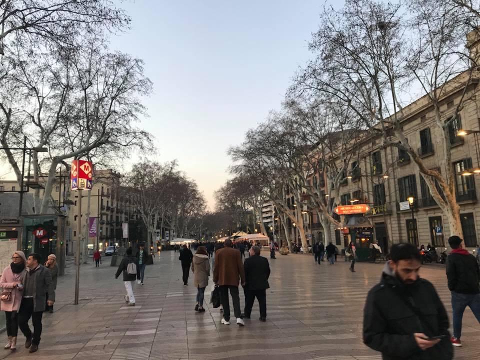 La Rambla, en Barcelona.