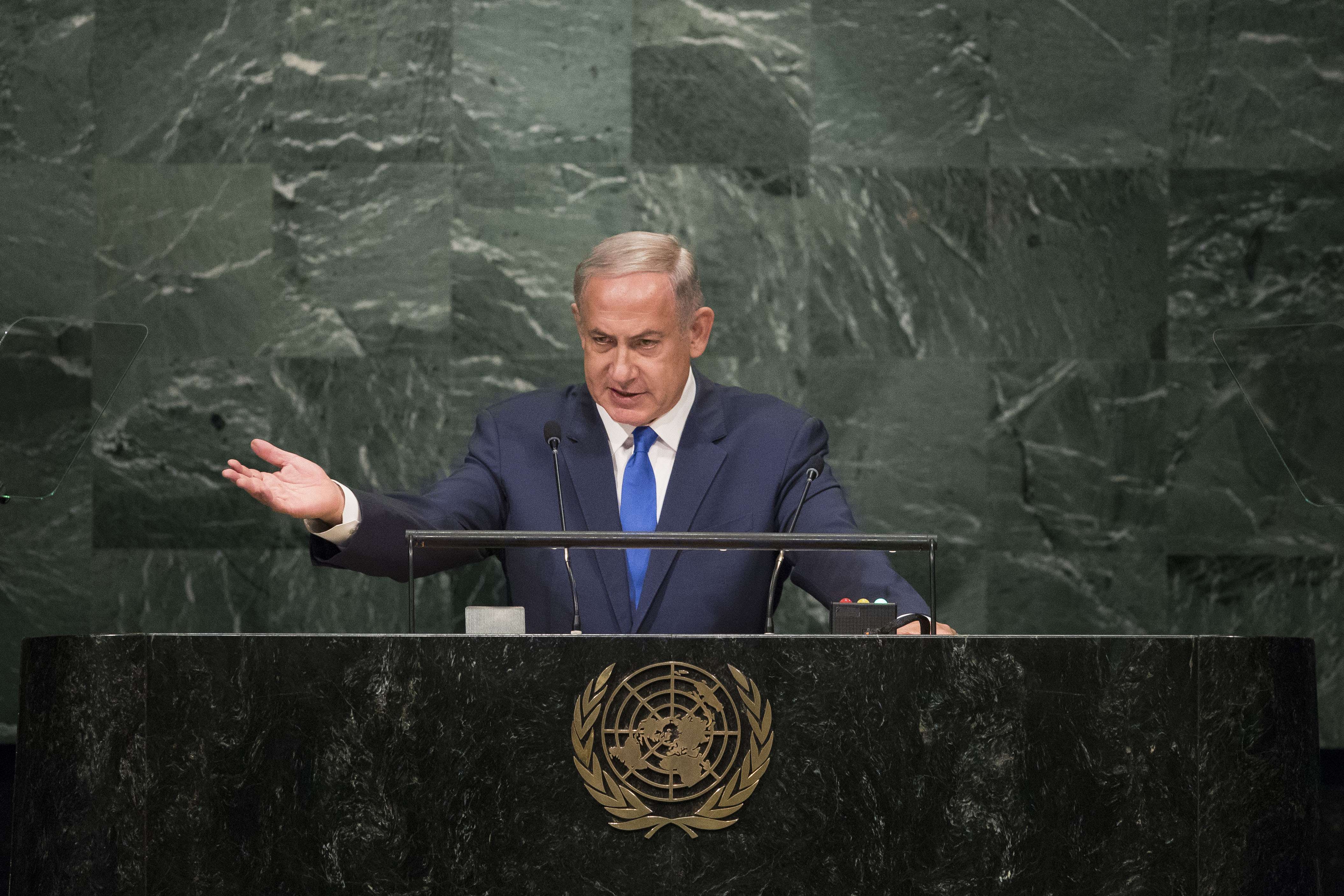 El primer ministro israelí, Benjamín Netanyahu, brindó su discurso este jueves en la Asamblea General de la ONU luego de Mahmud Abas.