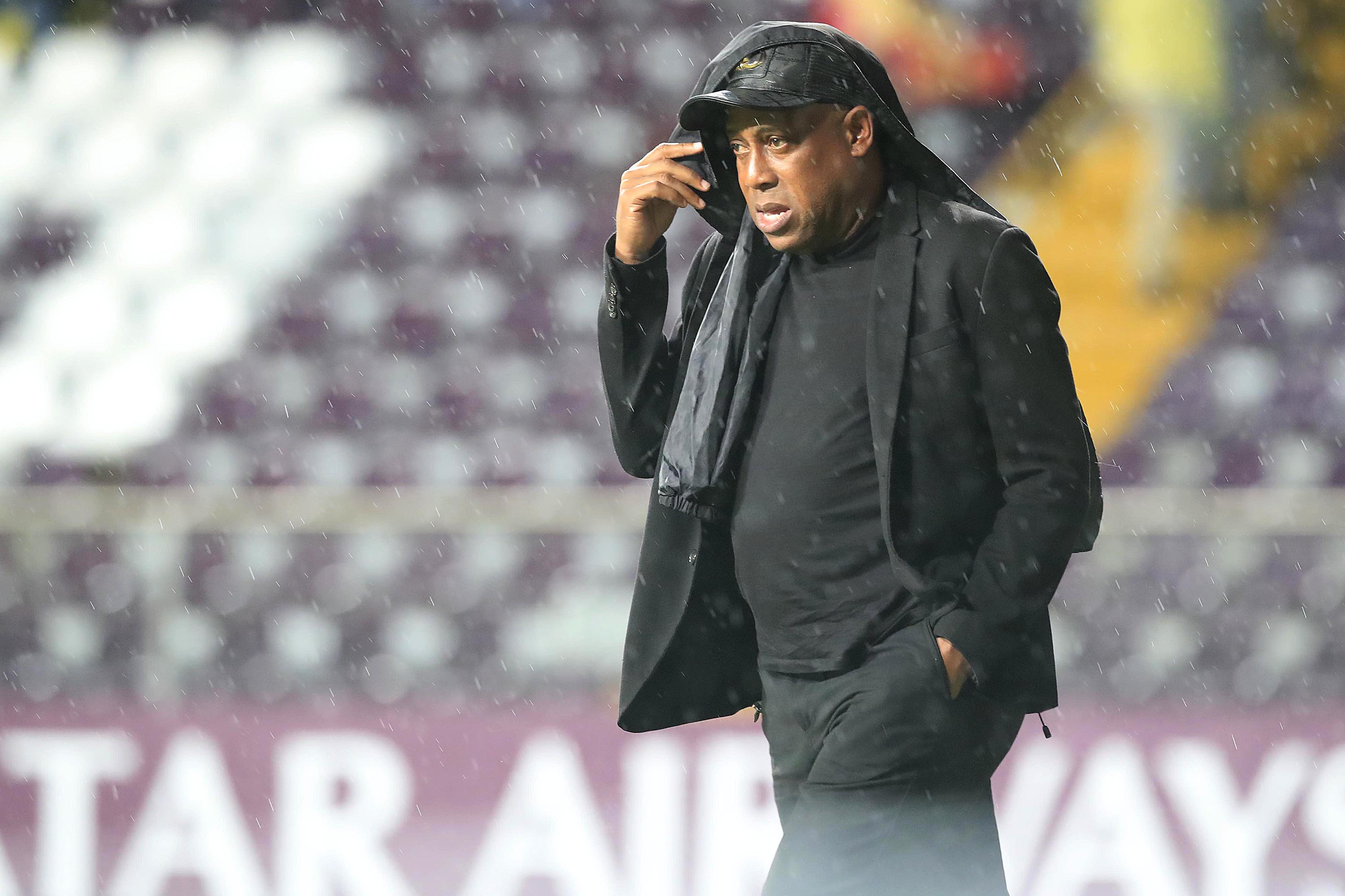 23/08/2022 Estadio Ricardo Saprissa, Tabás. El Club Sport Herediano recibió al Pacific F.C., de Canadá, en partido de vuelta de por octavos de final de la Liga Concacaf. Hernán Medford, director técnico rojiamarillo.